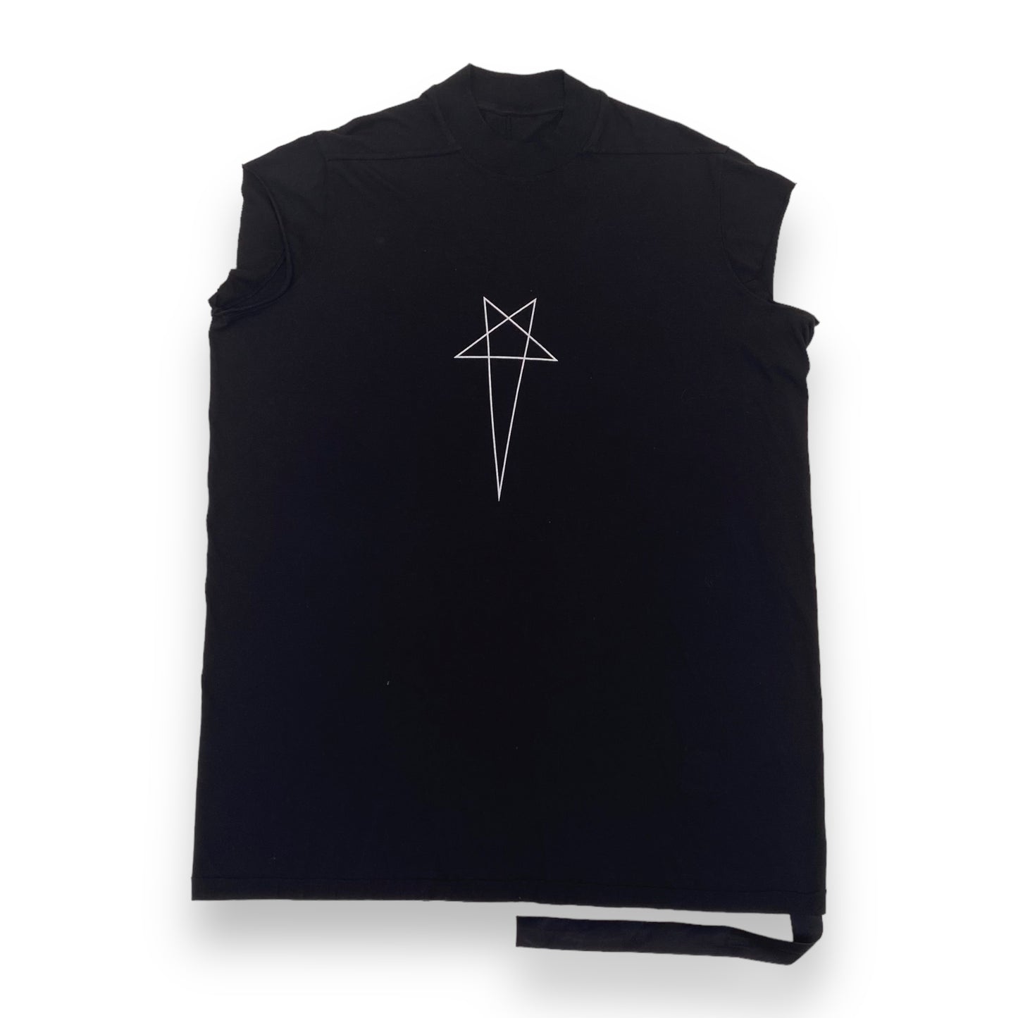 RICK OWENS DRKSHDW LOGO-PRINT COTTON TANK-TOP M