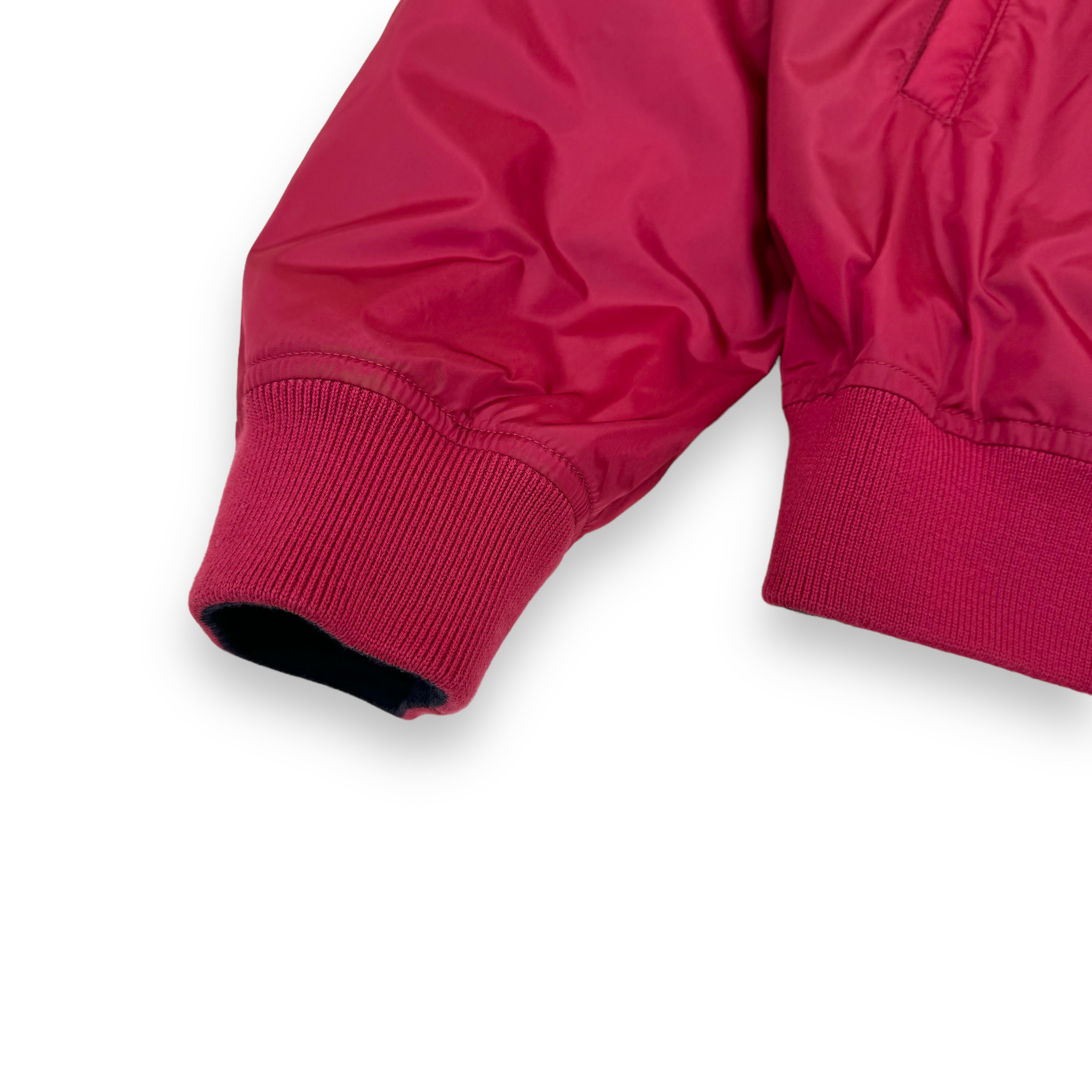 GUCCI GG REVERSIBLE MONOGRAM NYLON BOMBER JACKET RED / BLACK XL