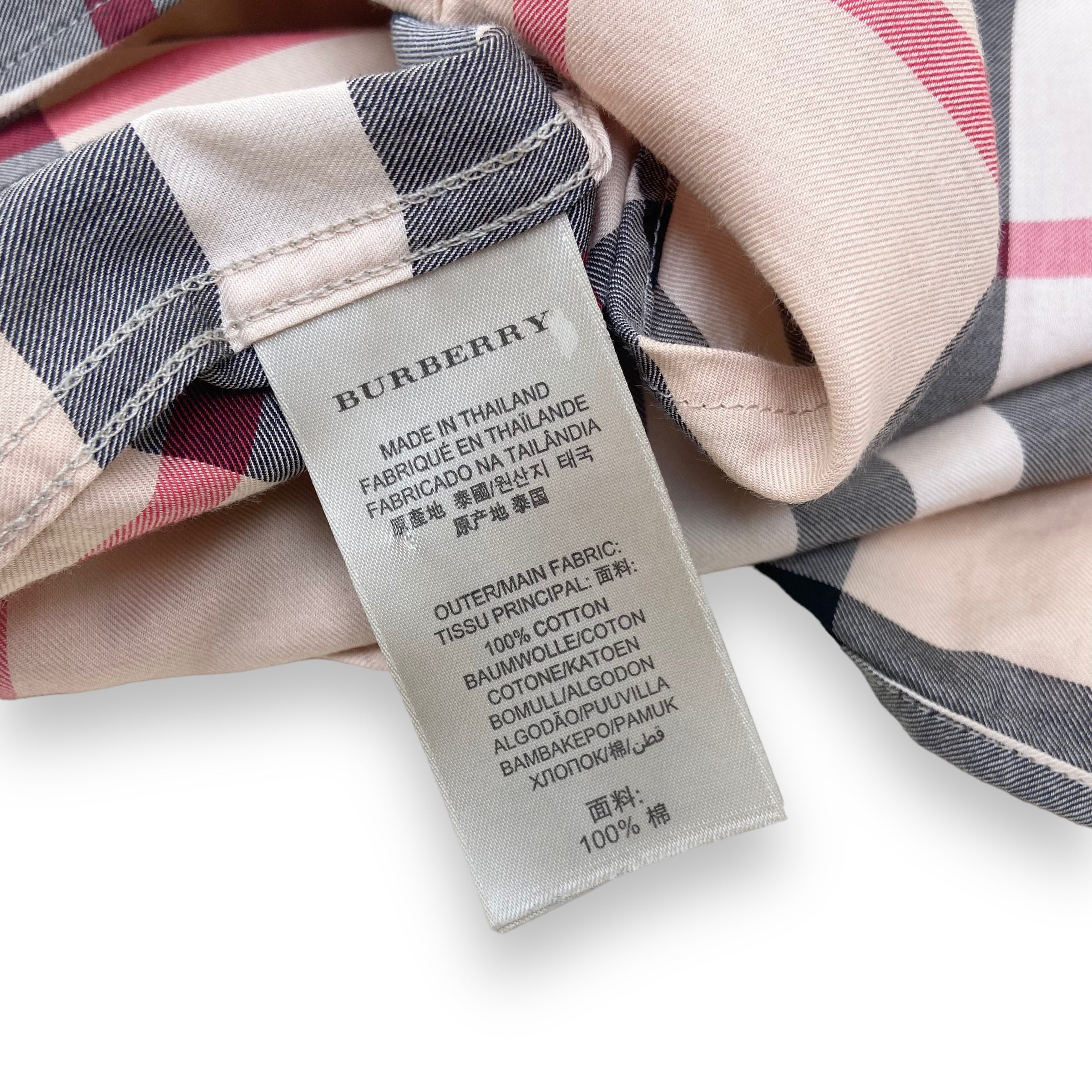 BURBERRY CHECKED SHIRT S