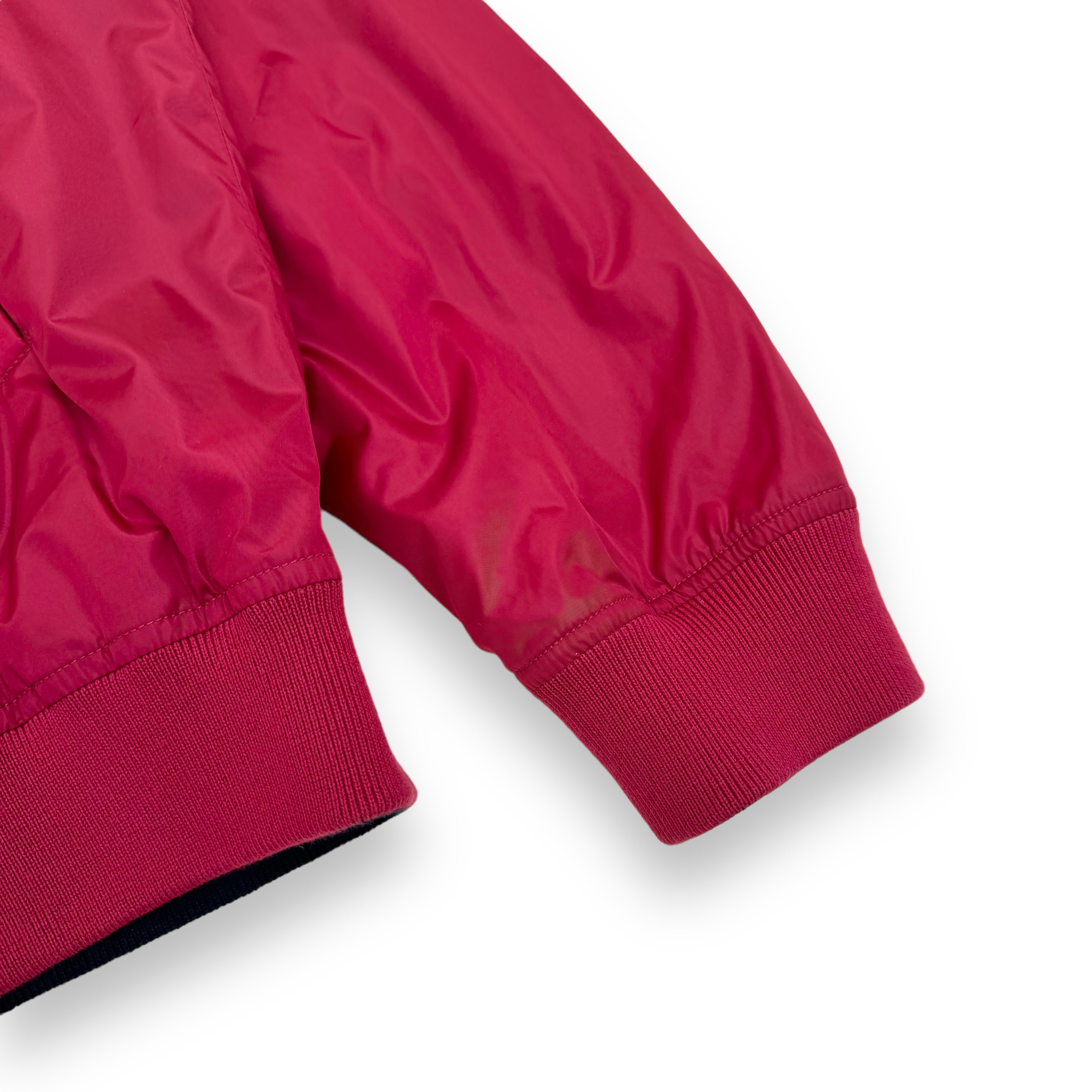 GUCCI GG REVERSIBLE MONOGRAM NYLON BOMBER JACKET RED / BLACK XL