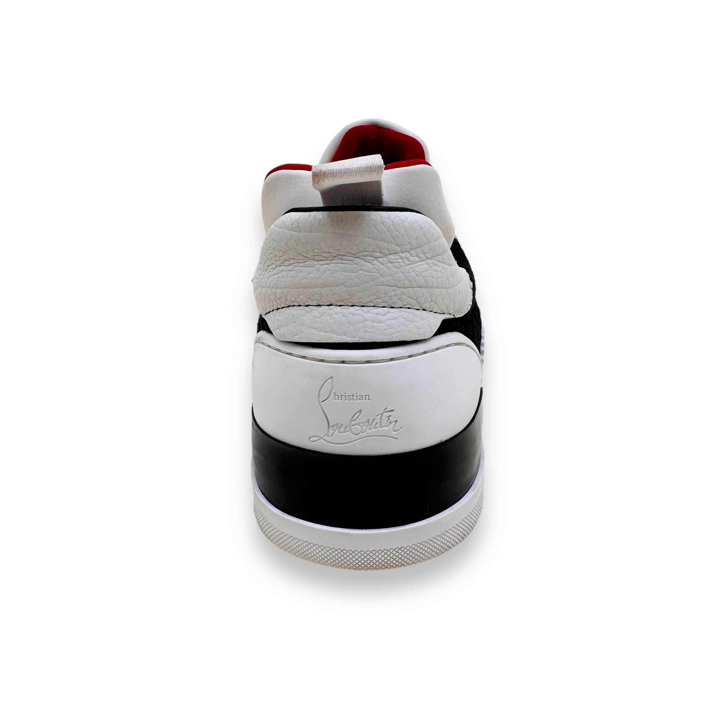 CHRISTIAN LOUBOUTIN AURELIEN LEATHER / MESH LOW TOP SNEAKERS UK10.5
