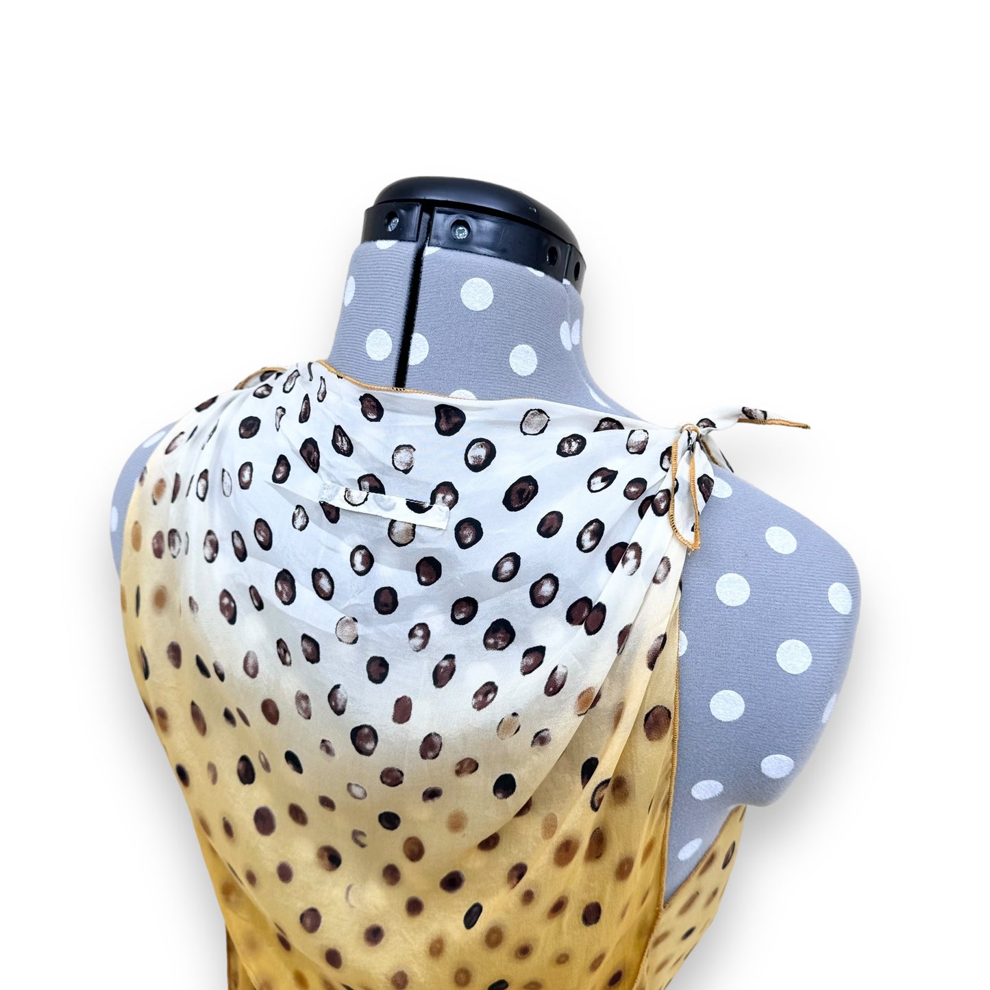 JEAN PAUL GAULTIER POLKADOT DRESS YELLOW M