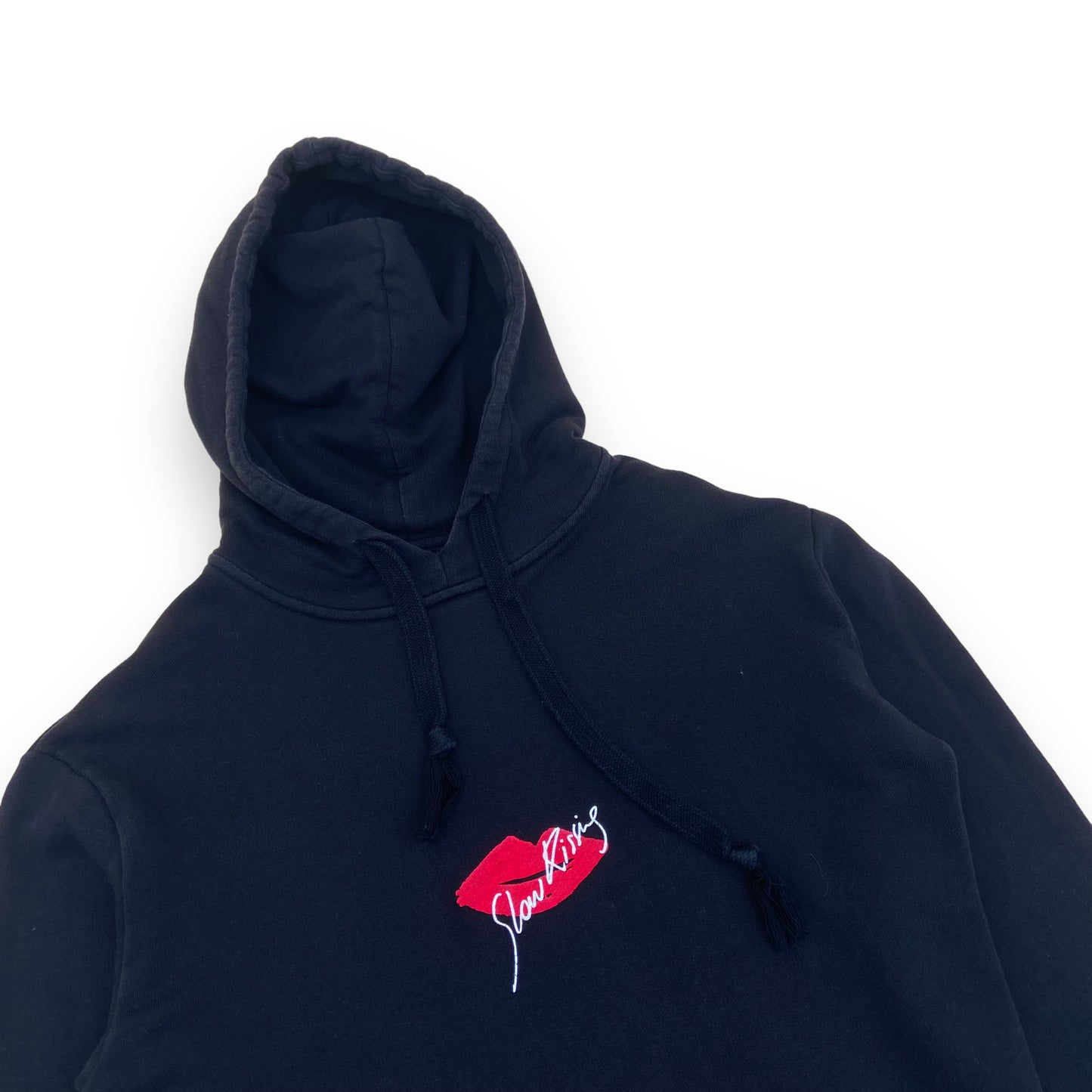 SAINT LAURENT SLOW KISSES HOODIE BLACK XS