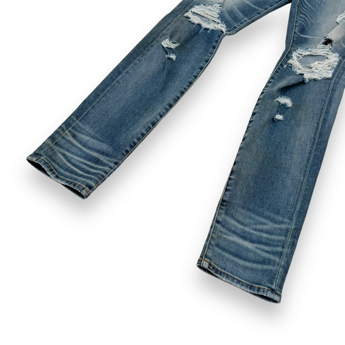 AMIRI DISTRESSED DENIM JEANS BLUE 32W