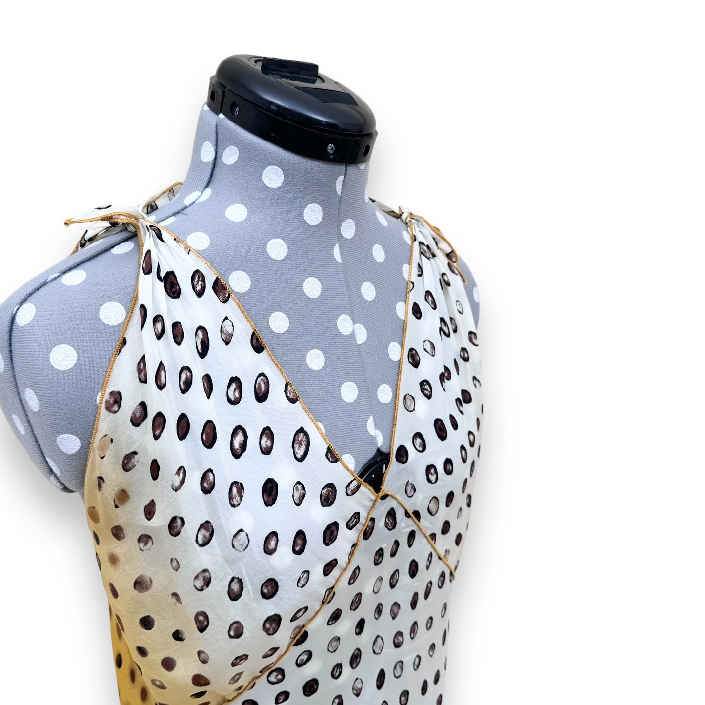 JEAN PAUL GAULTIER POLKADOT DRESS YELLOW M