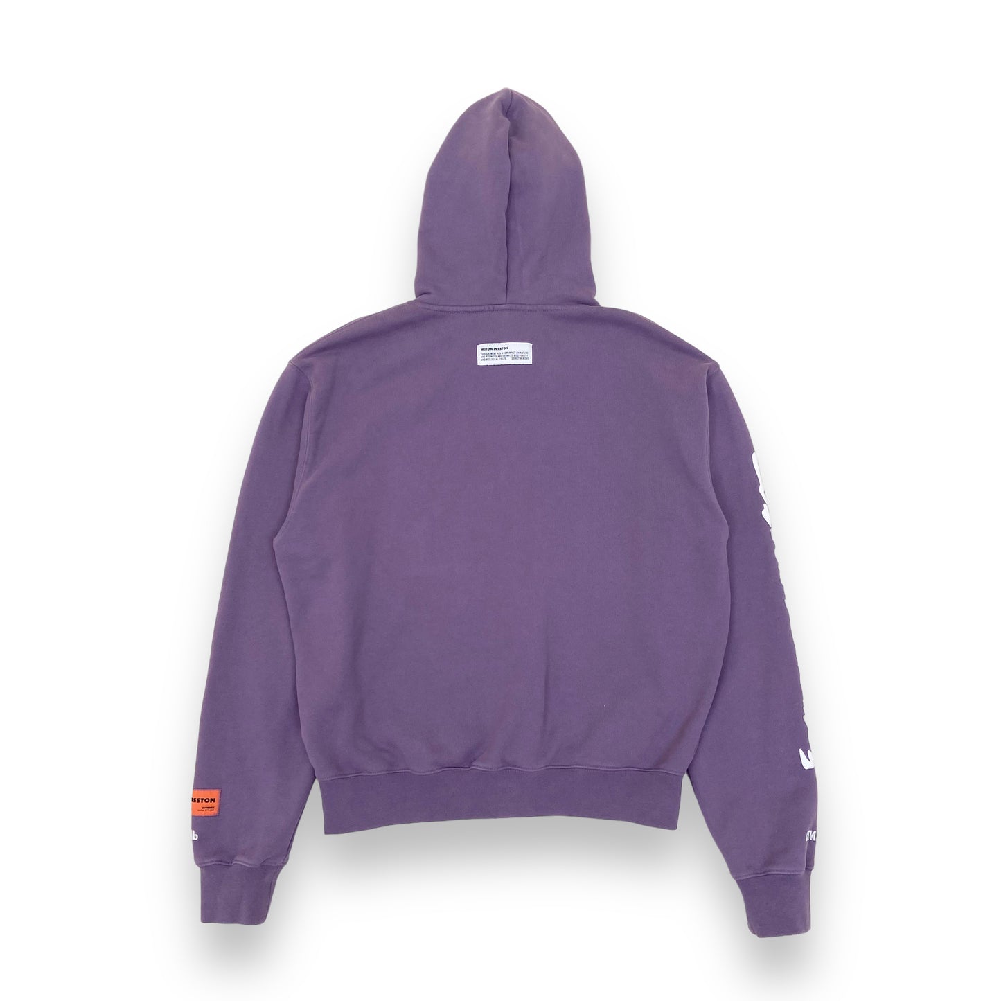 HERON PRESTON HEAVYWEIGHT HOODIE PURPLE M