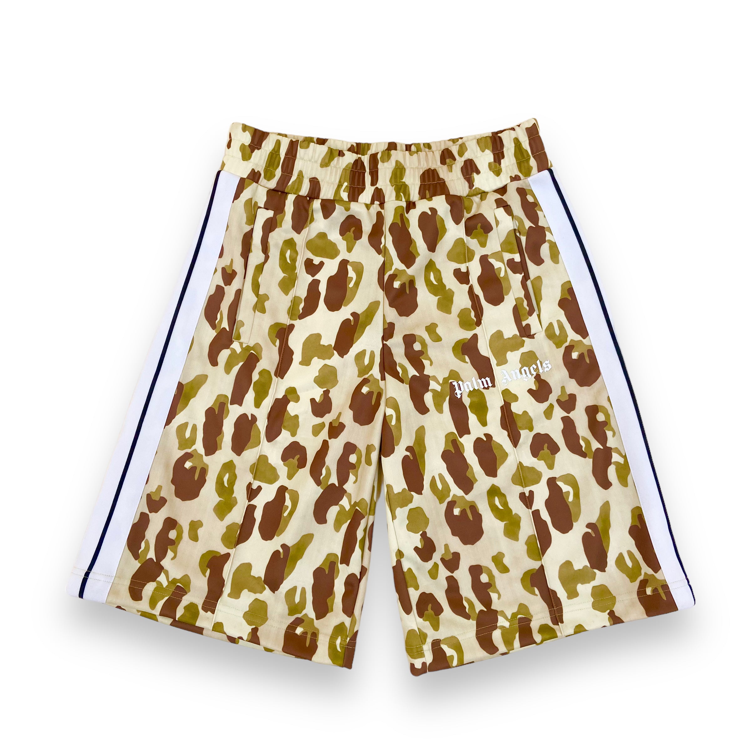 PALM ANGELS CAMO SHORTS GREEN S