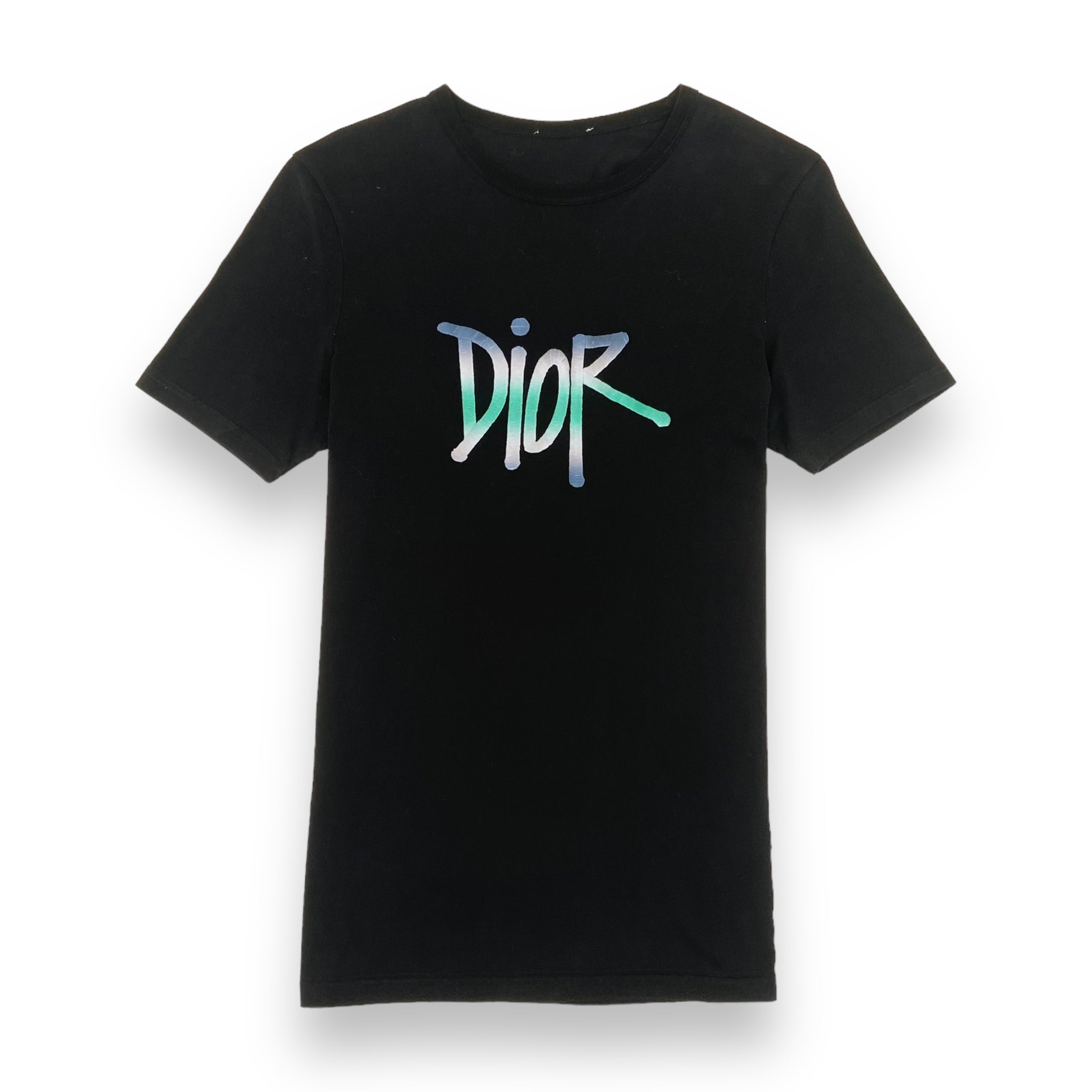 DIOR X SEAN STUSSY T-SHIRT BLACK XS