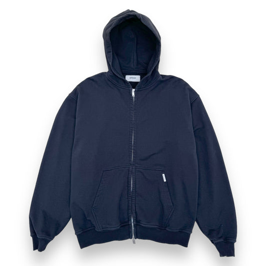 REPRESENT ZIP-UP BLANKS HOODIE NAVY L