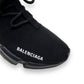 BALENCIAGA SPEED LACEUP RUNNER SNEAKERS BLACK UK6