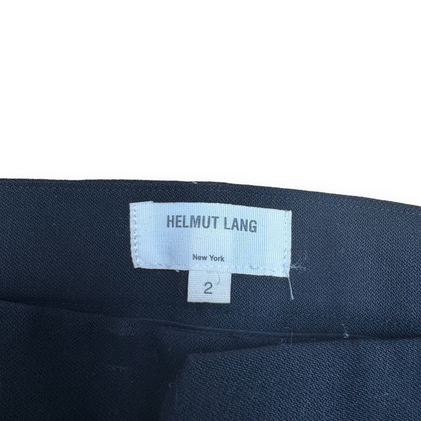 HELMUT LANG WOOL TROUSERS BLACK UK8