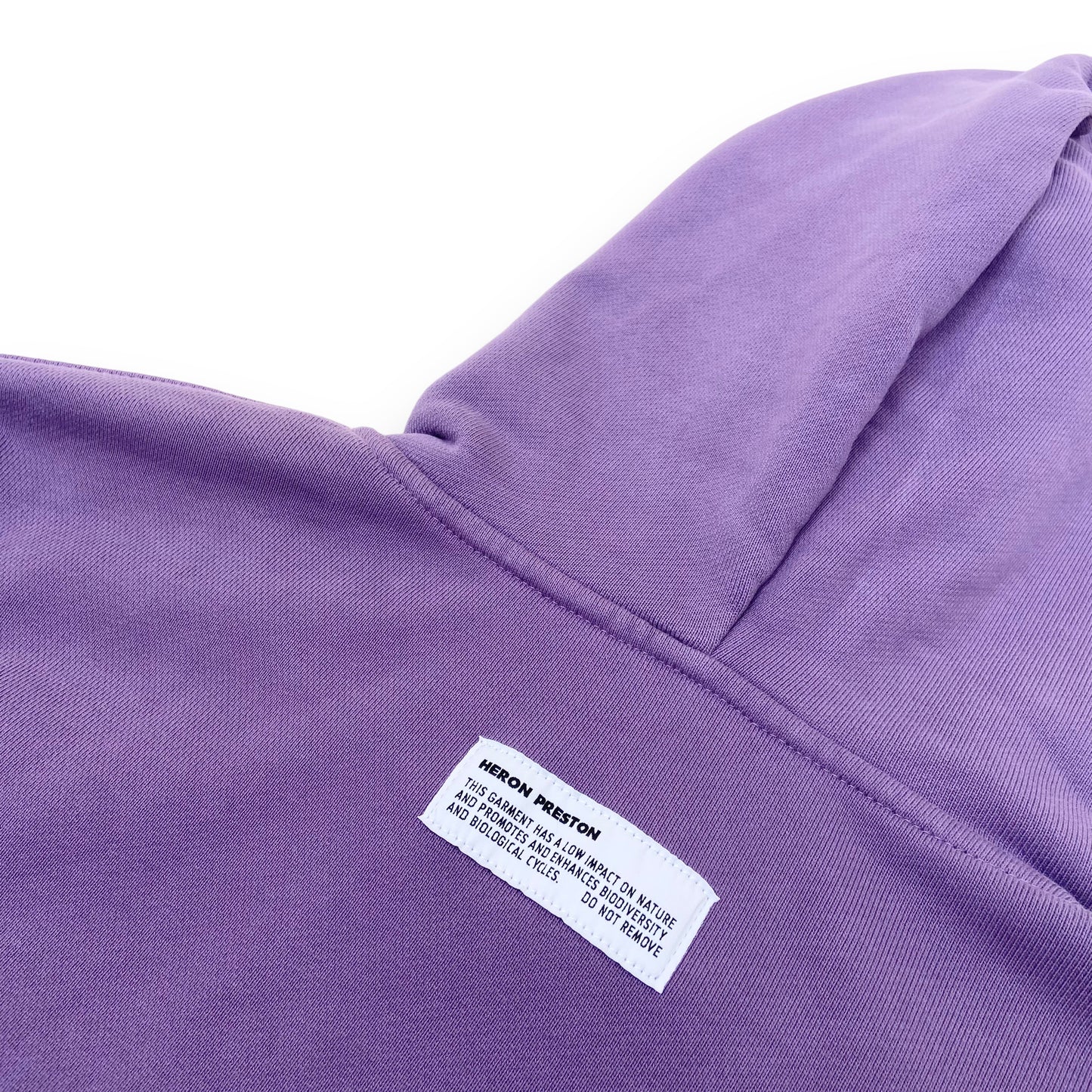 HERON PRESTON HEAVYWEIGHT HOODIE PURPLE M