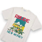 RHUDE ‘NEW MONEY’ GRAPHIC PRINT T-SHIRT CREAM L