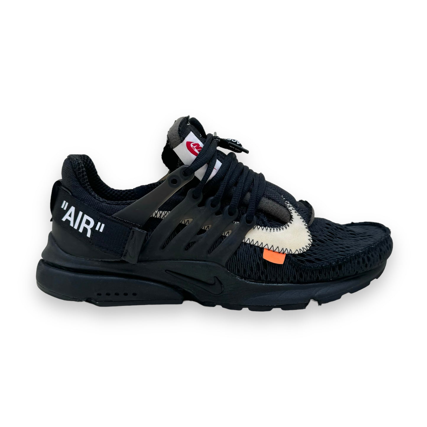 NIKE X OFF-WHITE AIR PRESTO SNEAKERS BLACK UK9