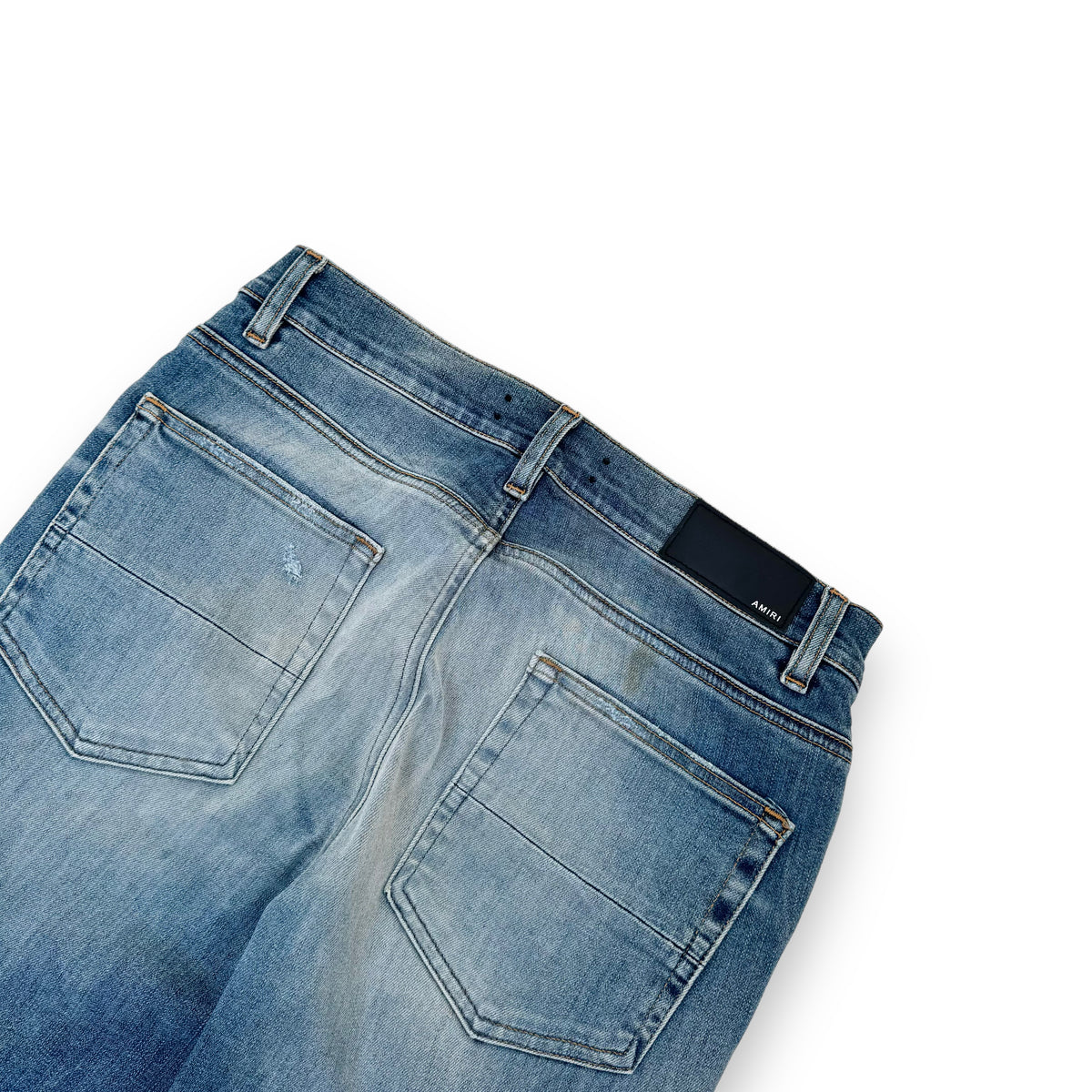 AMIRI DISTRESSED DENIM JEANS BLUE 32W