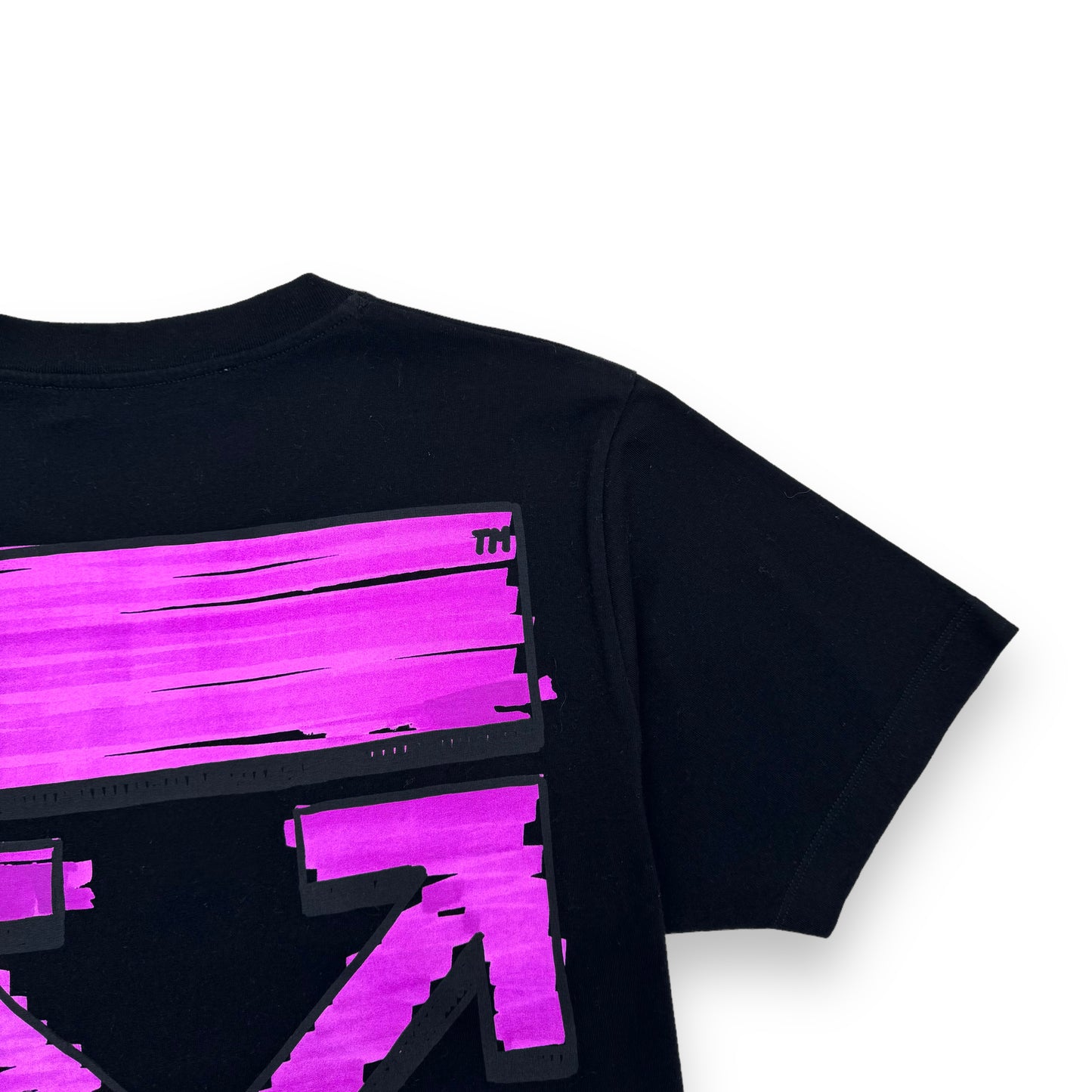 OFF-WHITE MARKER ARROW T-SHIRT BLACK / FUCHSIA L