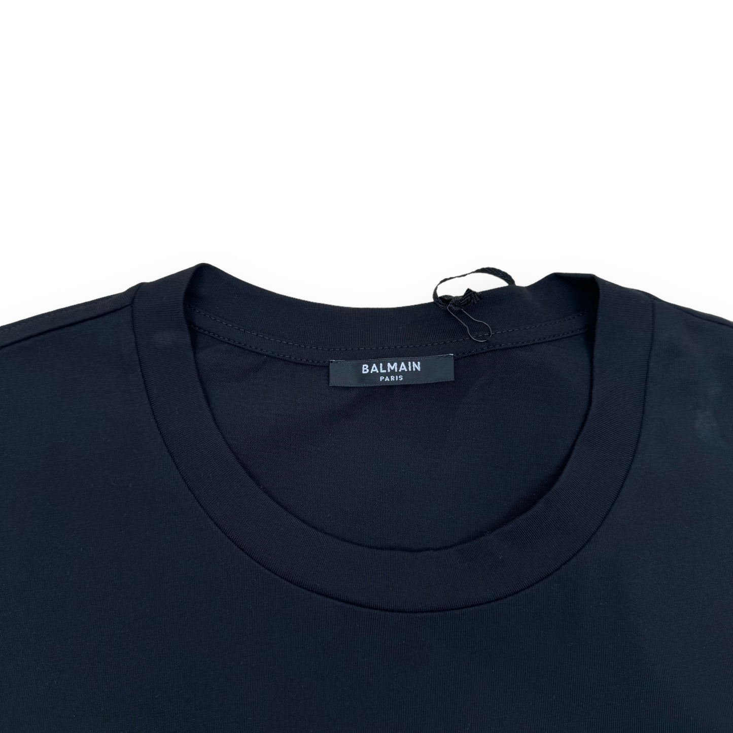 BALMAIN EMBOSSED SHORT-SLEEVE T-SHIRT BLACK L