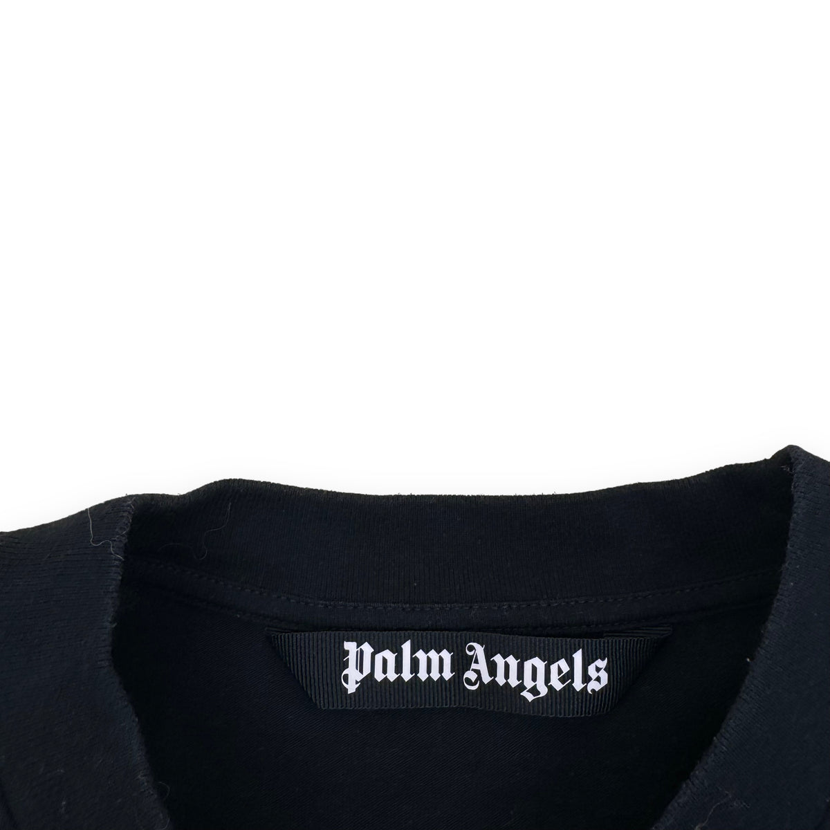 PALM ANGELS OVERSIZED COTTON LOGO T-SHIRT BLACK M