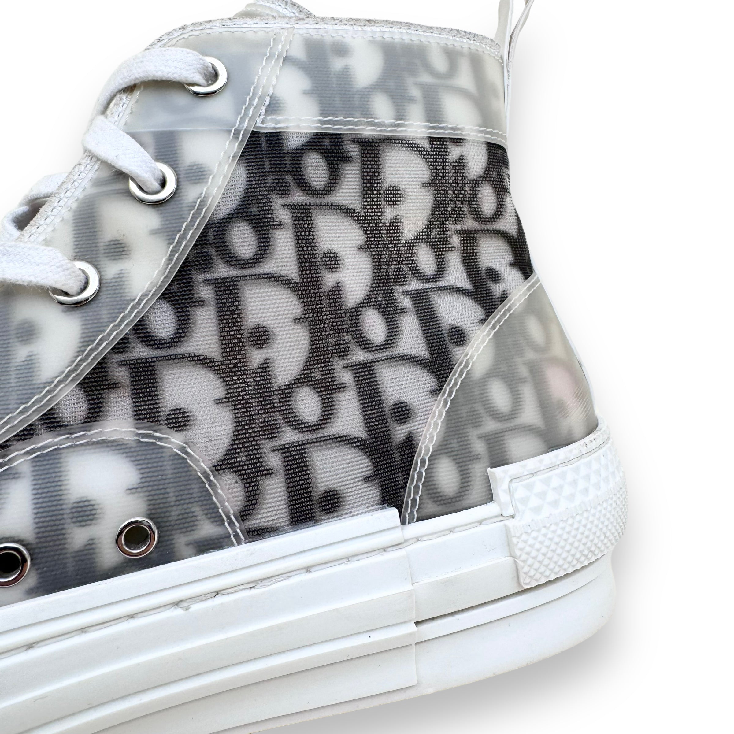 DIOR B23 HIGH TOP SNEAKERS WHITE UK9.5