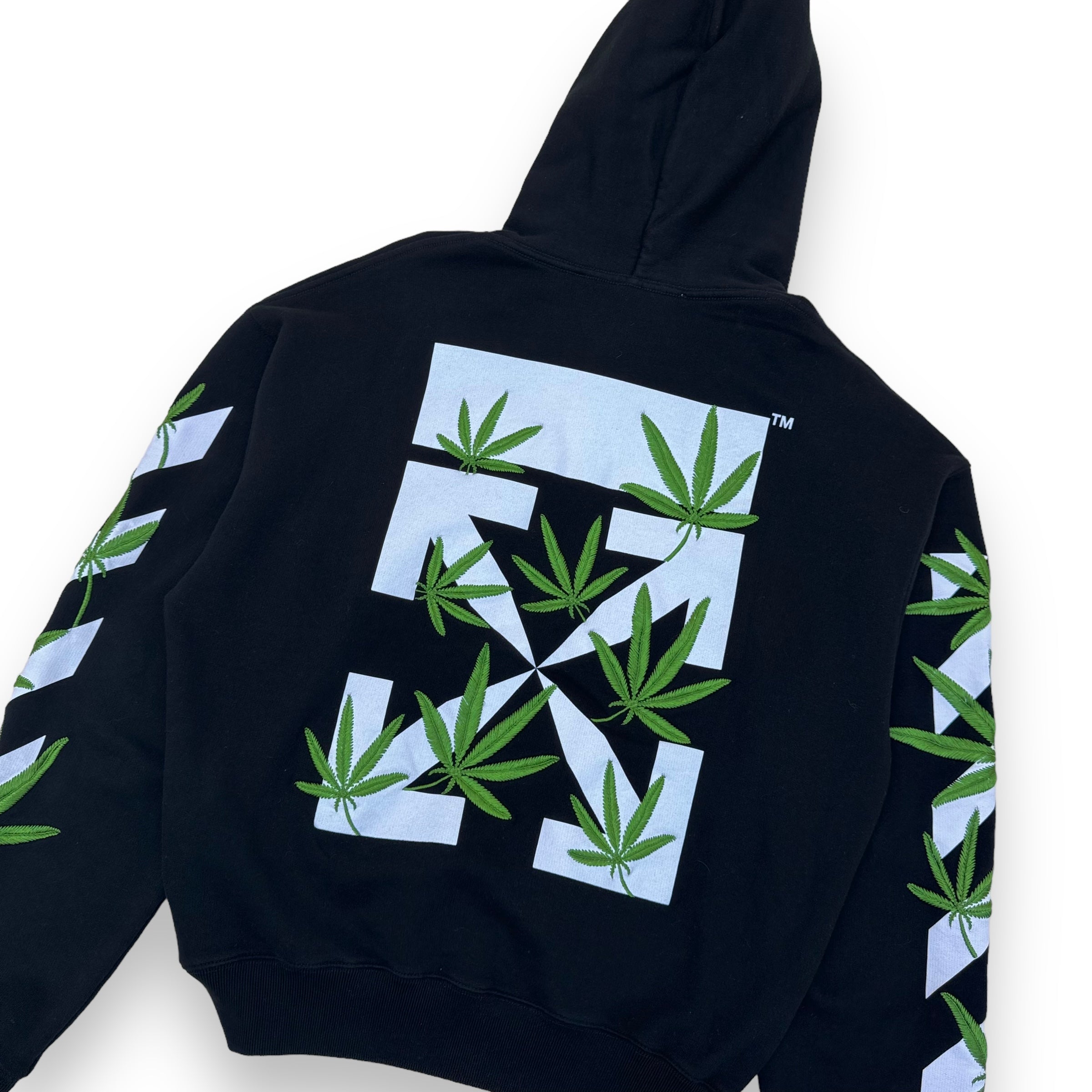 OFF-WHITE PLANT HOODIE BLACK M