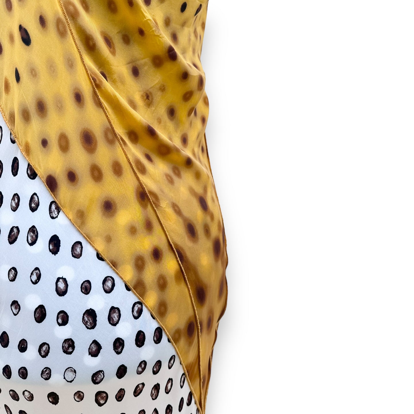 JEAN PAUL GAULTIER POLKADOT DRESS YELLOW M