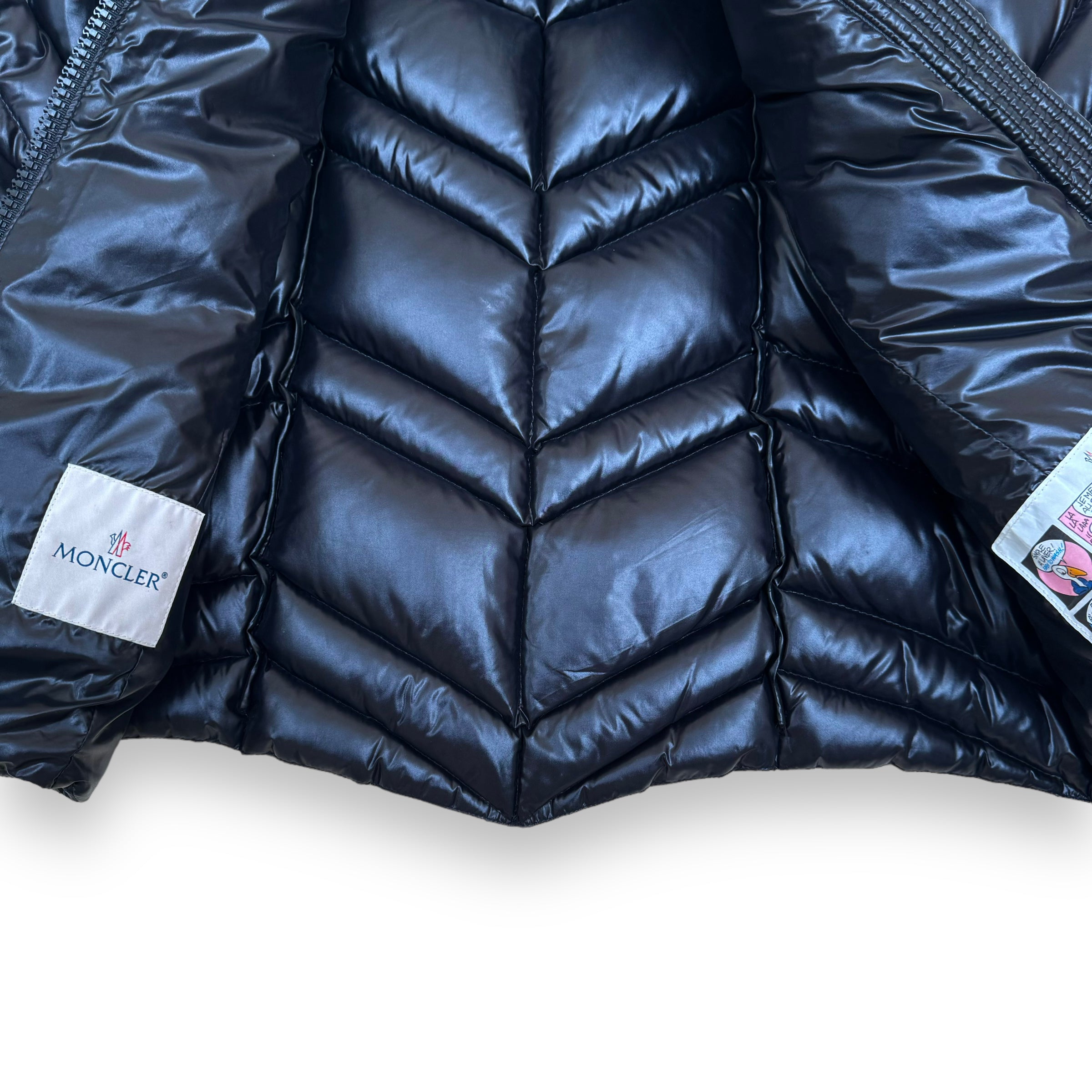 MONCLER FULIGULE QUILTED GIUBBOTTO DOWN PUFFER JACKET BLACK M Wylist