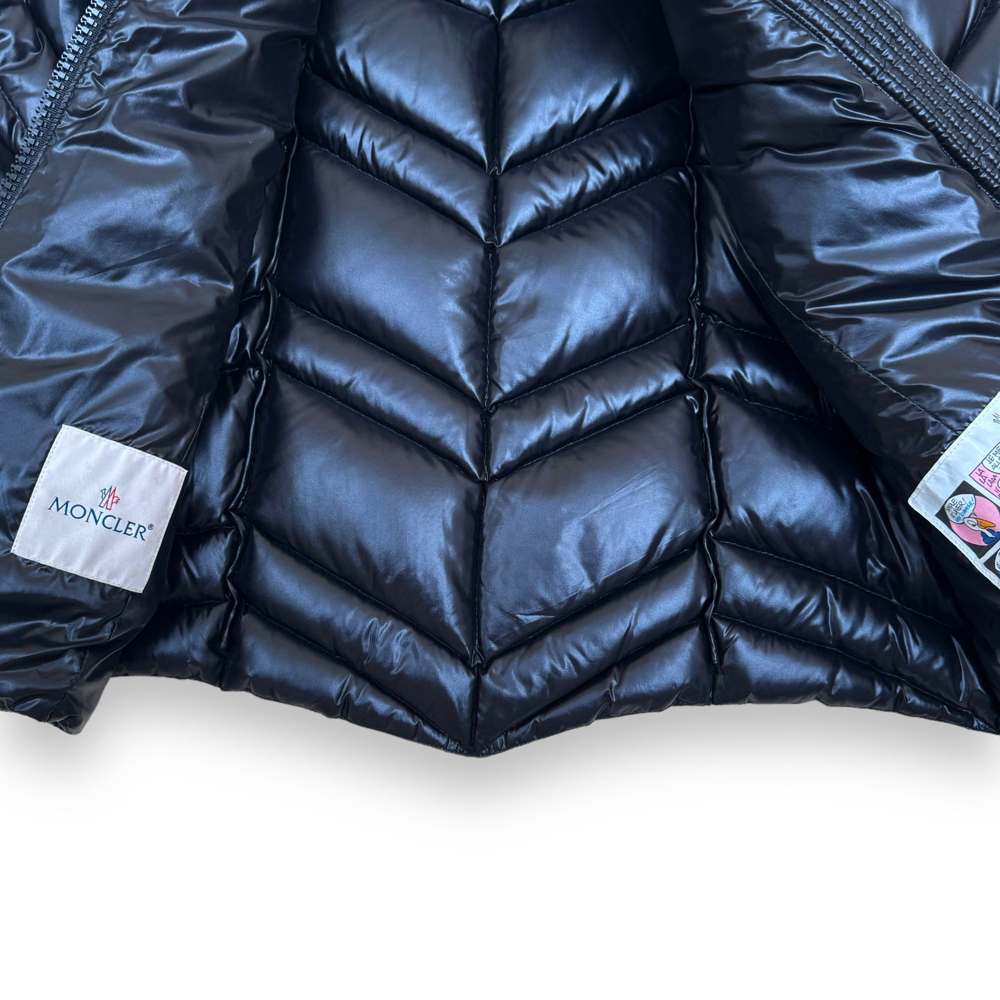 MONCLER FULIGULE QUILTED GIUBBOTTO DOWN PUFFER JACKET BLACK M