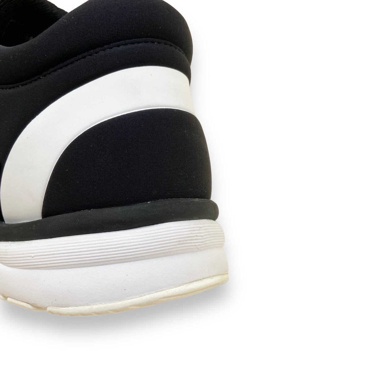 CHANEL CC INTERLOCKING TRI COLOUR NEOPRENE RUNNER SNEAKERS UK9