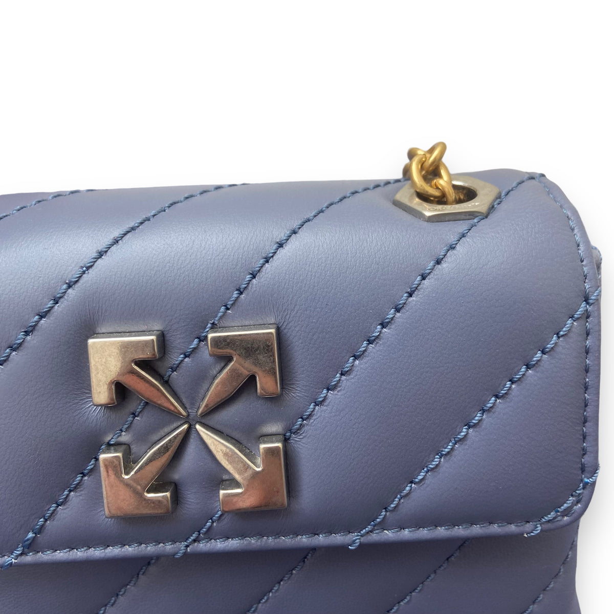 OFF-WHITE JACKHAMMER GOLD HARDWARE BAG PURPLE MINI