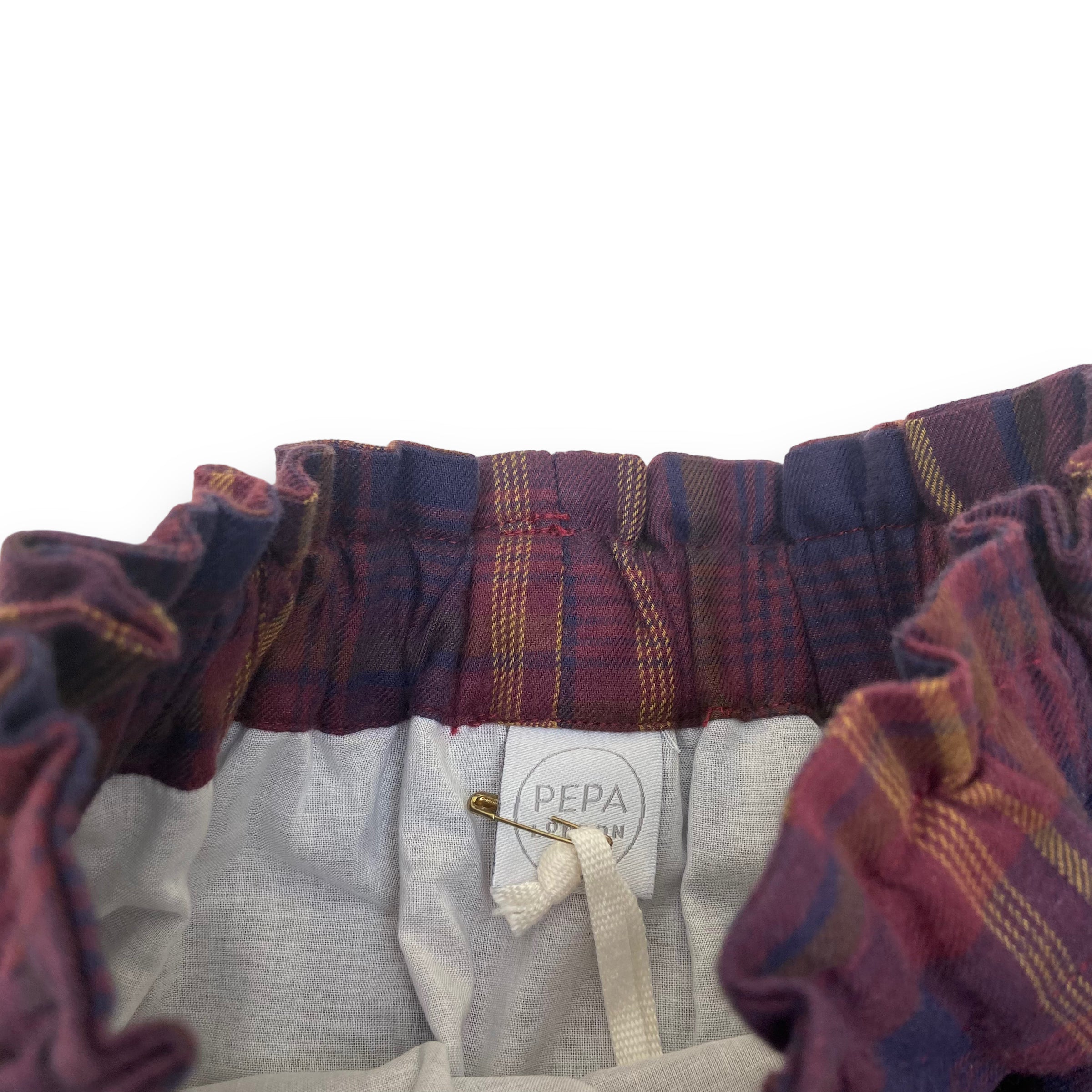 PEPA LONDON SKIRT BURGUNDY AGE4