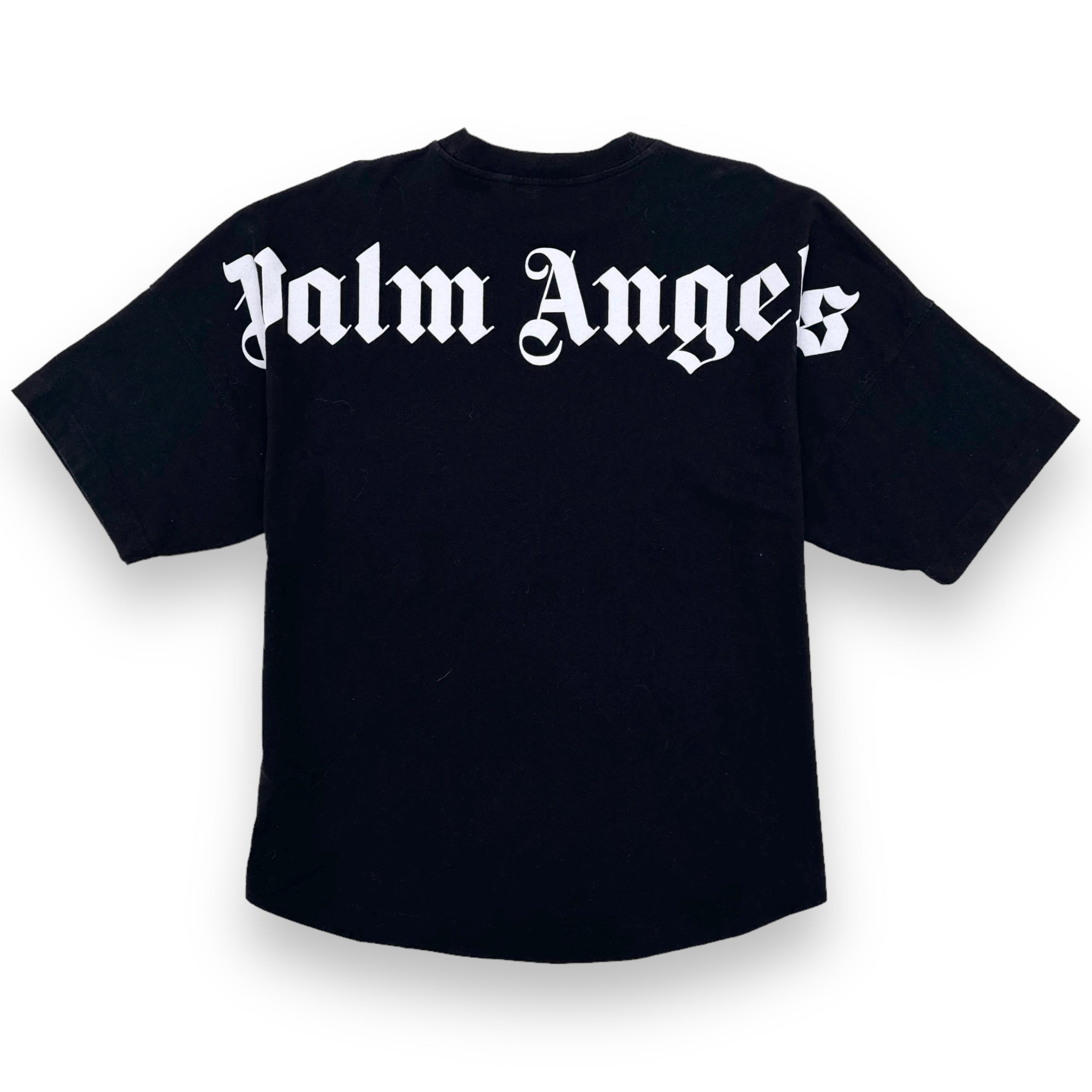 PALM ANGELS OVERSIZED COTTON LOGO T-SHIRT BLACK M