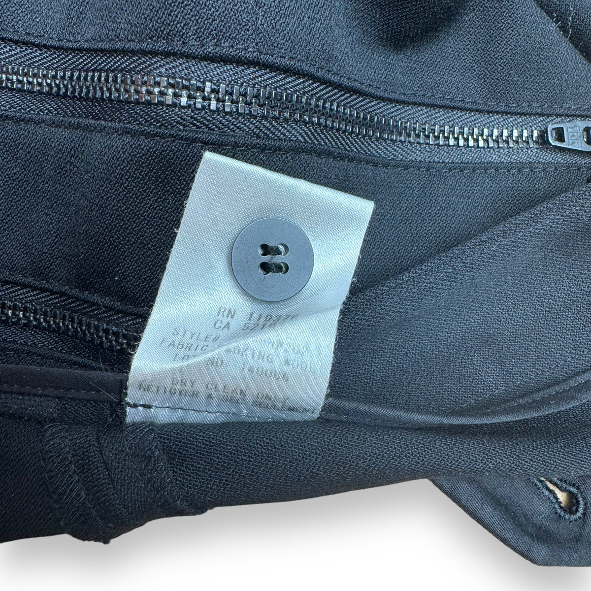 HELMUT LANG WOOL TROUSERS BLACK UK8