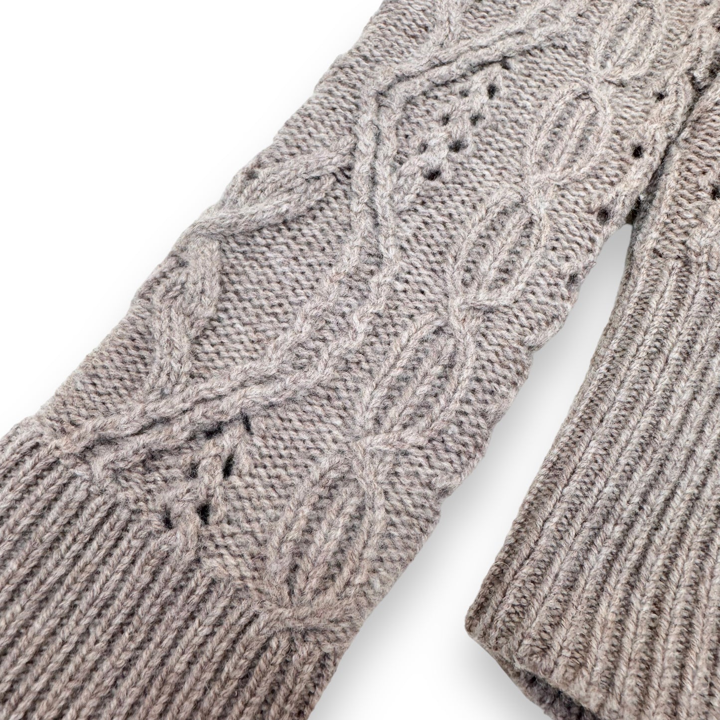 ISABEL MARANT EMI CABLE-KNIT MERINO SWEATER BEIGE S