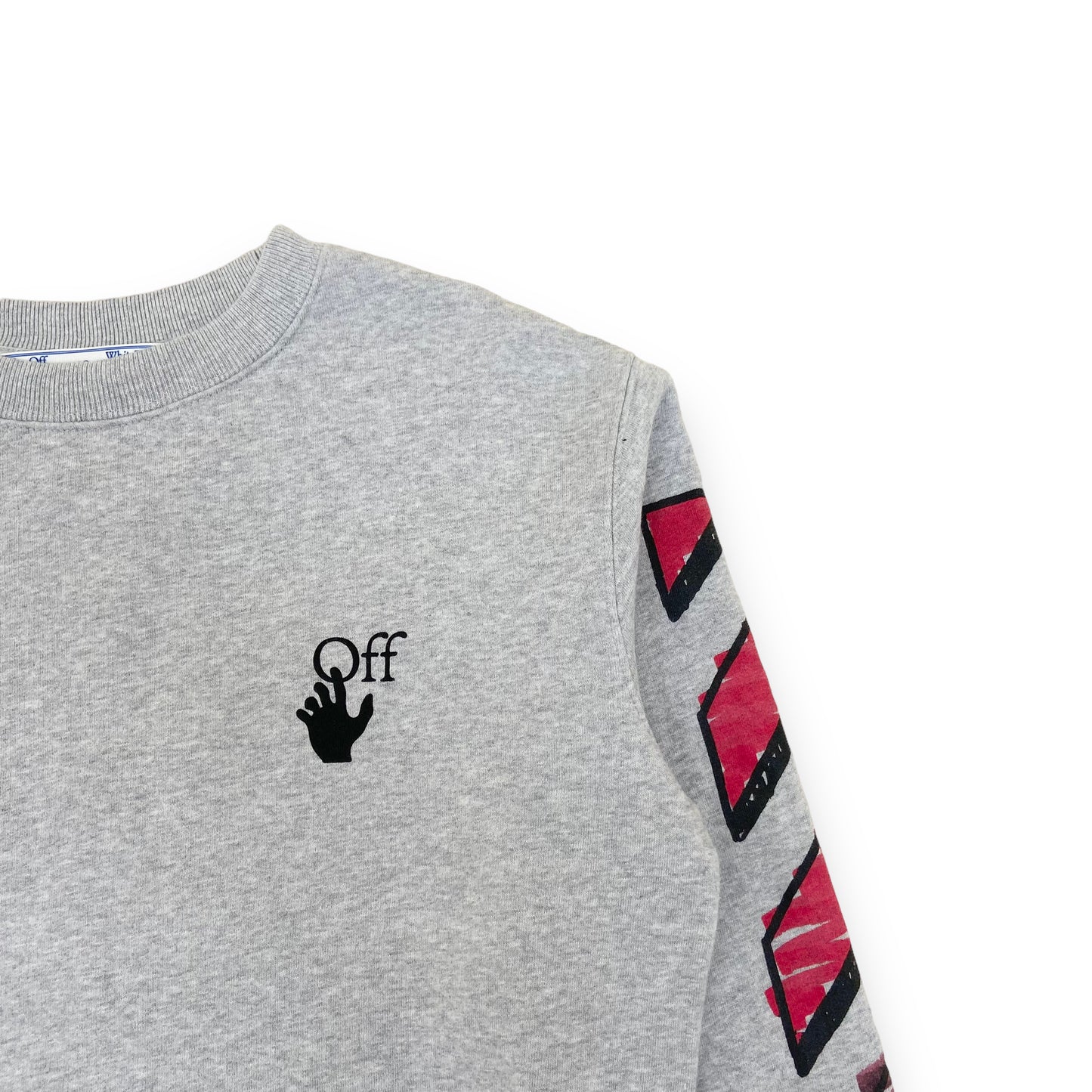 OFF-WHITE MARKER SWEATSHIRT GREY S