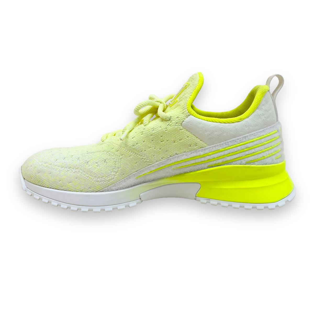 LOUIS VUITTON V.N.R KNIT SNEAKERS NEON YELLOW UK8.5