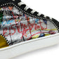 CHRISTIAN LOUBOUTIN GRAFFITI SEQUIN / LEATHER RANTUS ORLATO HIGH TOP SNEAKERS UK9