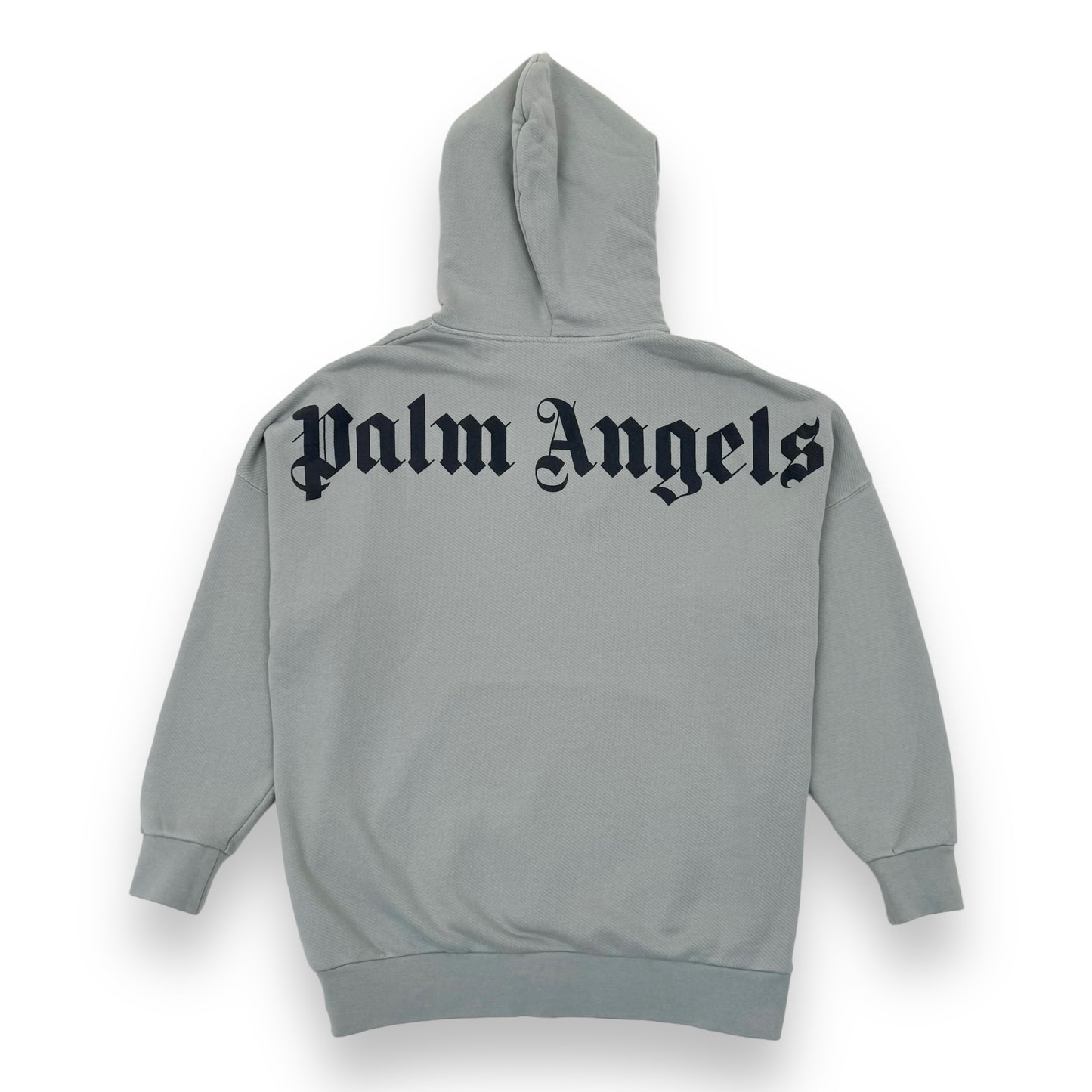 PALM ANGELS CLASSIC LOGO PULLOVER HOODIE GREY L