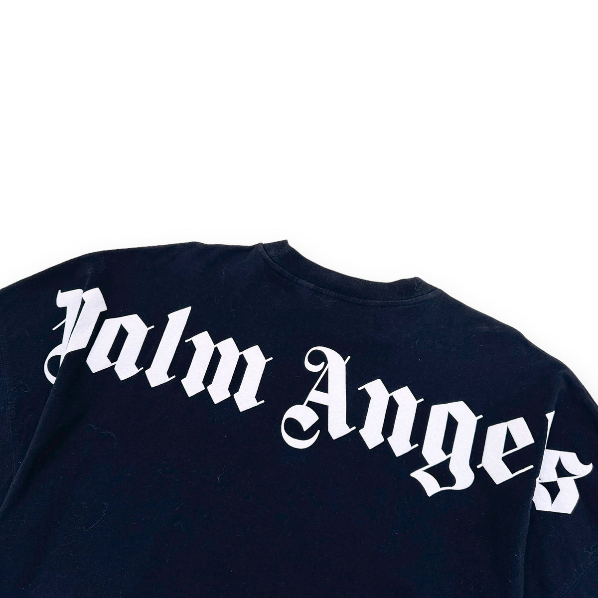PALM ANGELS OVERSIZED COTTON LOGO T-SHIRT BLACK M