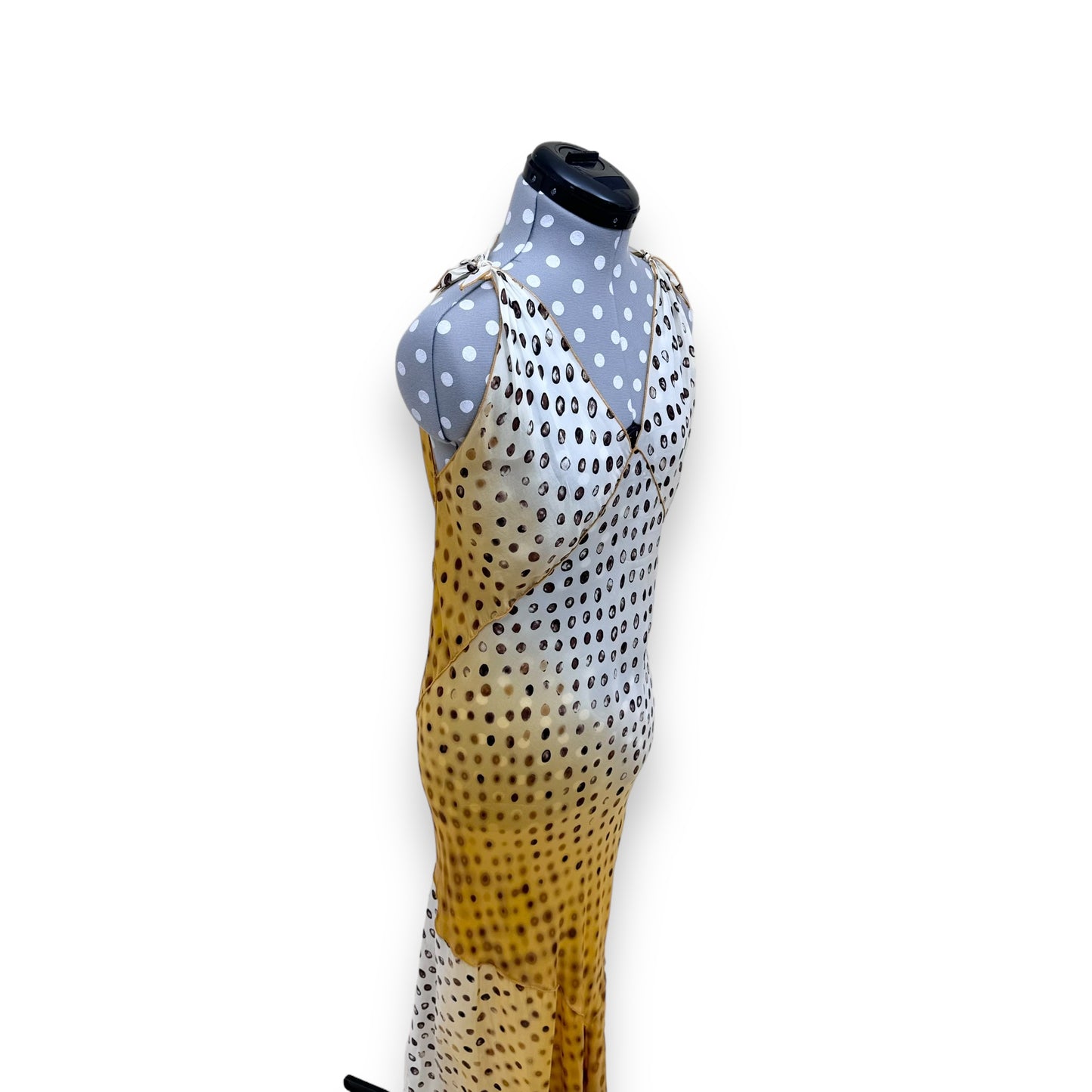 JEAN PAUL GAULTIER POLKADOT DRESS YELLOW M