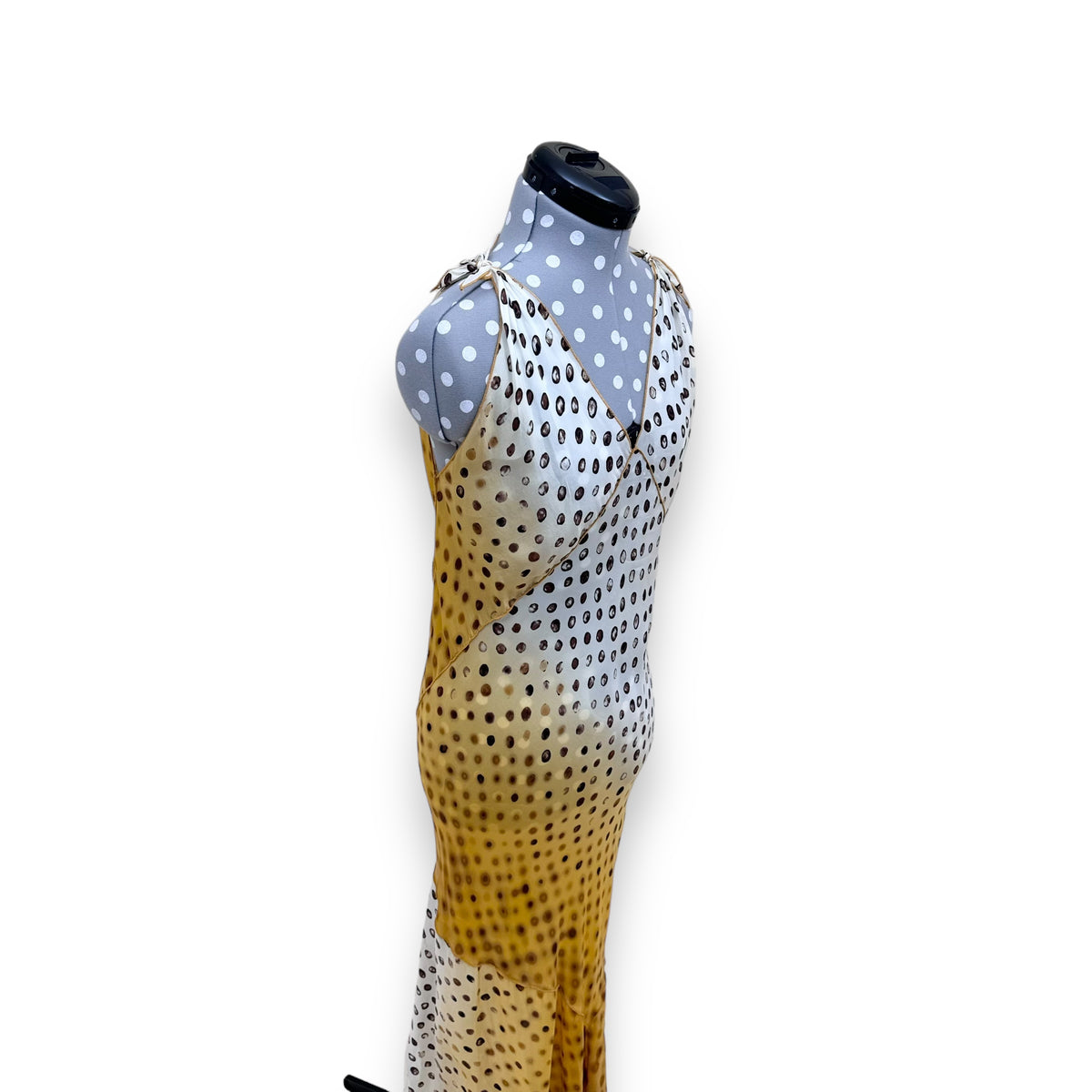JEAN PAUL GAULTIER POLKADOT DRESS YELLOW M