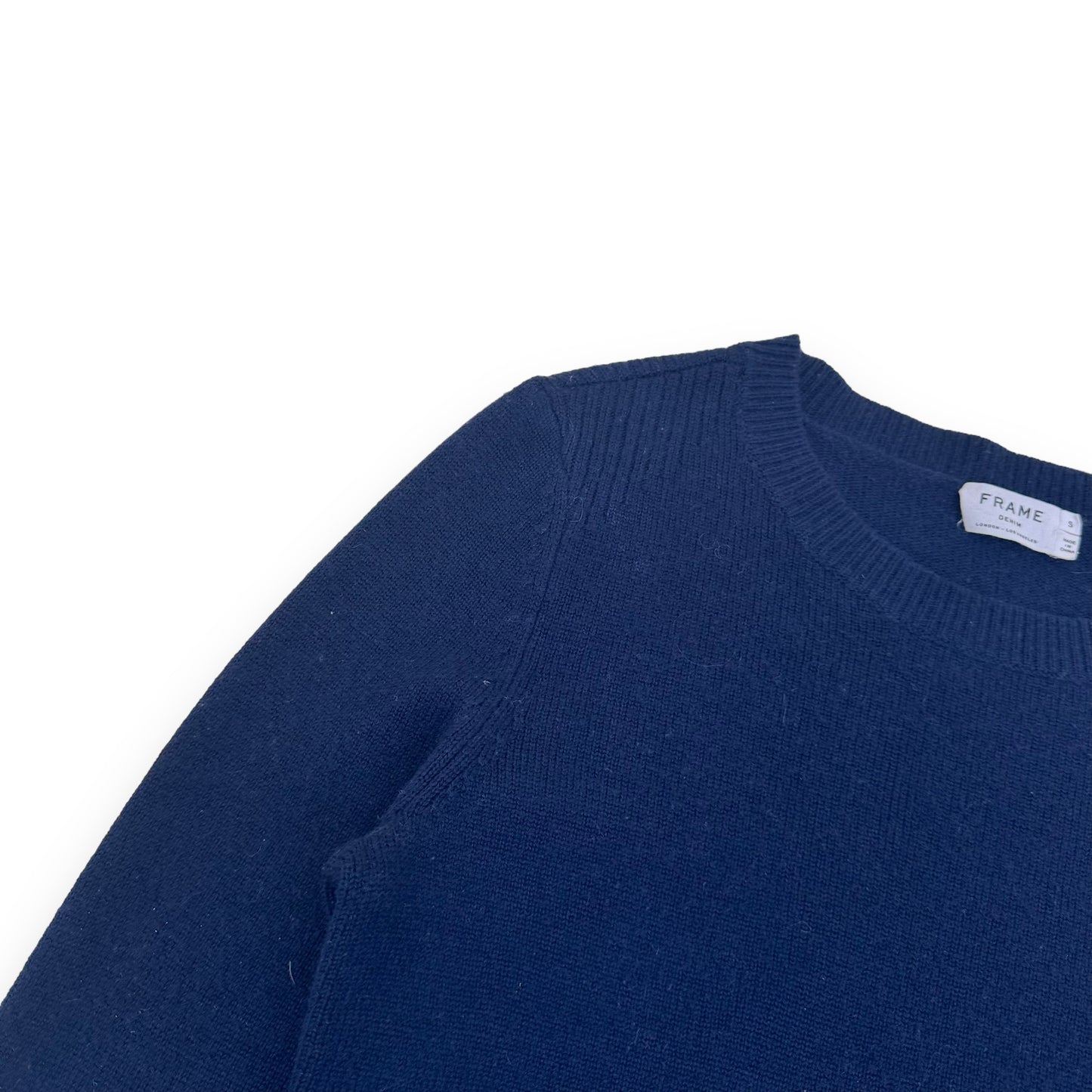 FRAME WOOL SWEATER NAVY BLUE S