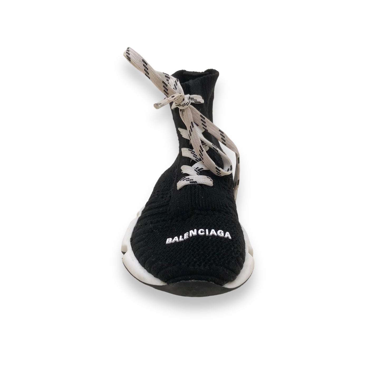 BALENCIAGA SPEED LACE-UP RECYCLED KNIT SNEAKERS KIDS UK6-7