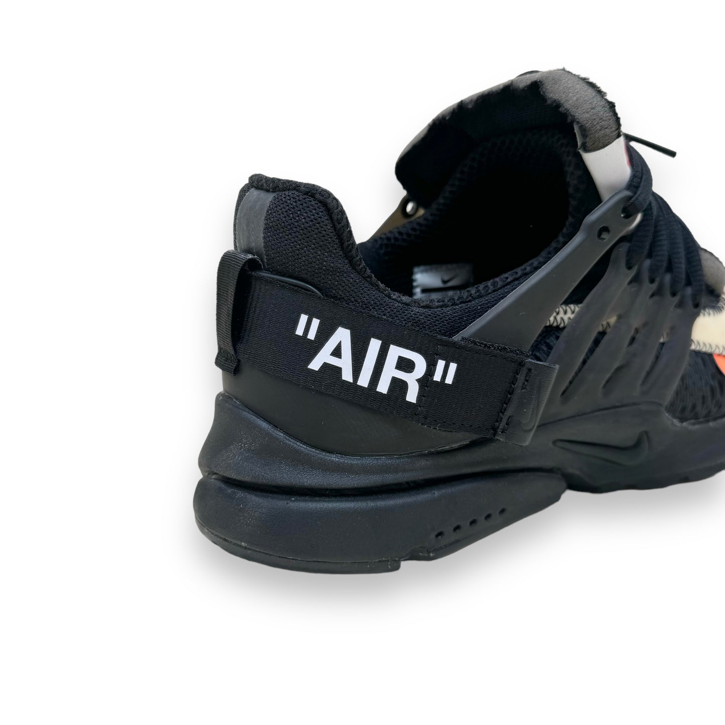 NIKE X OFF-WHITE AIR PRESTO SNEAKERS BLACK UK9