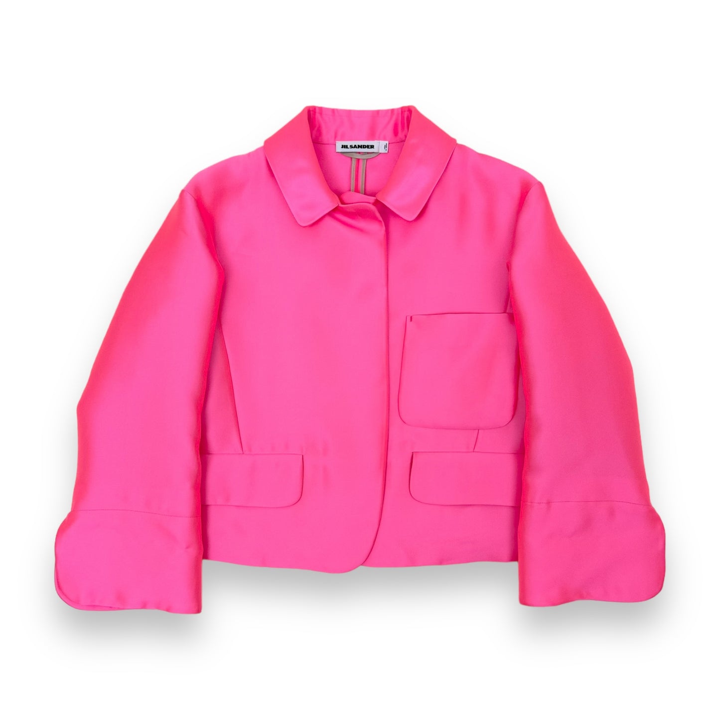 JIL SANDER CROPPED JACKET PINK S