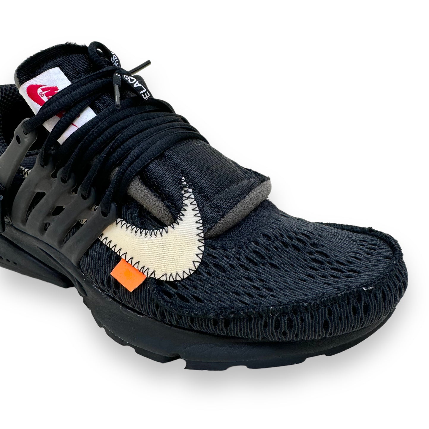 NIKE X OFF-WHITE AIR PRESTO SNEAKERS BLACK UK9