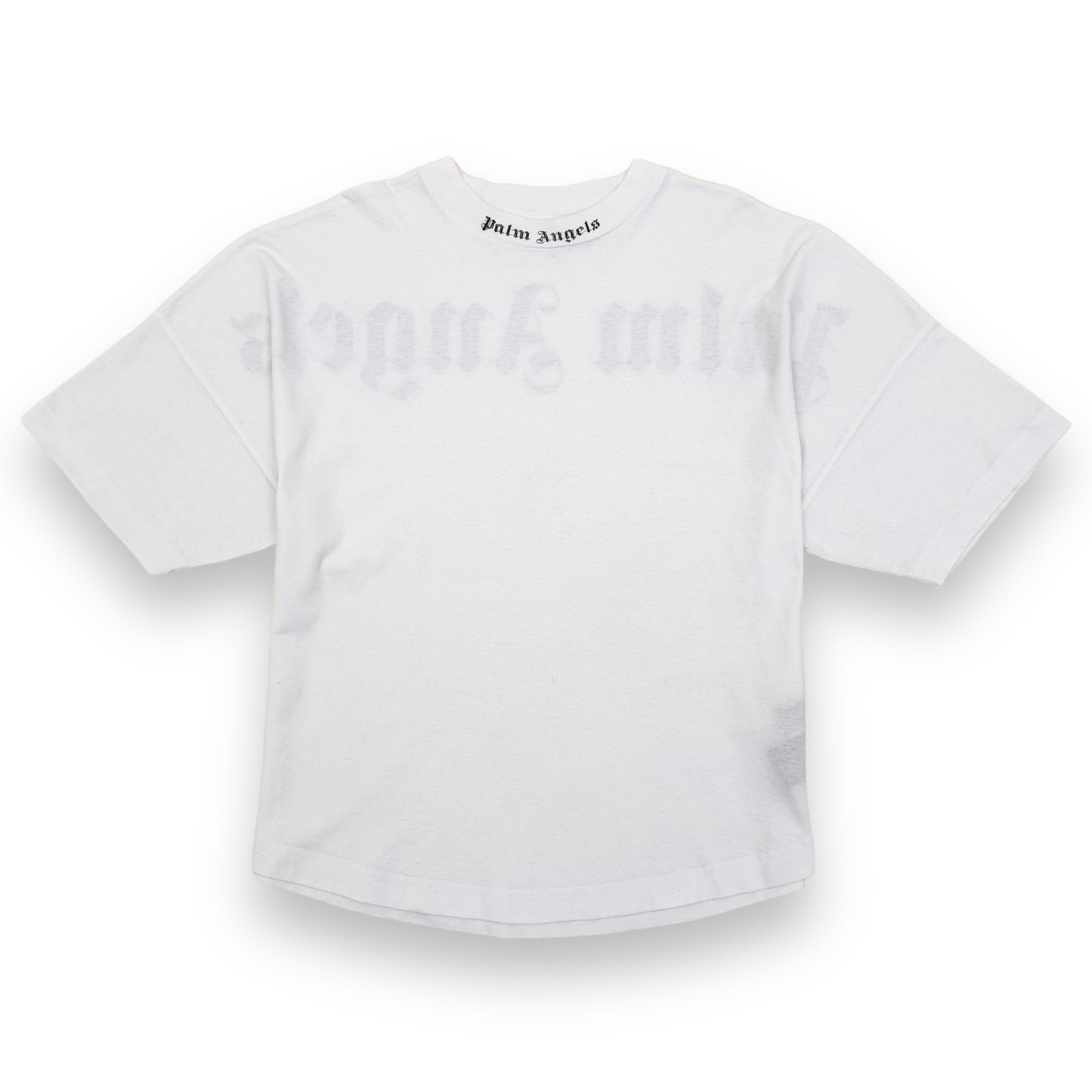 PALM ANGELS COTTON LOGO T-SHIRT WHITE M