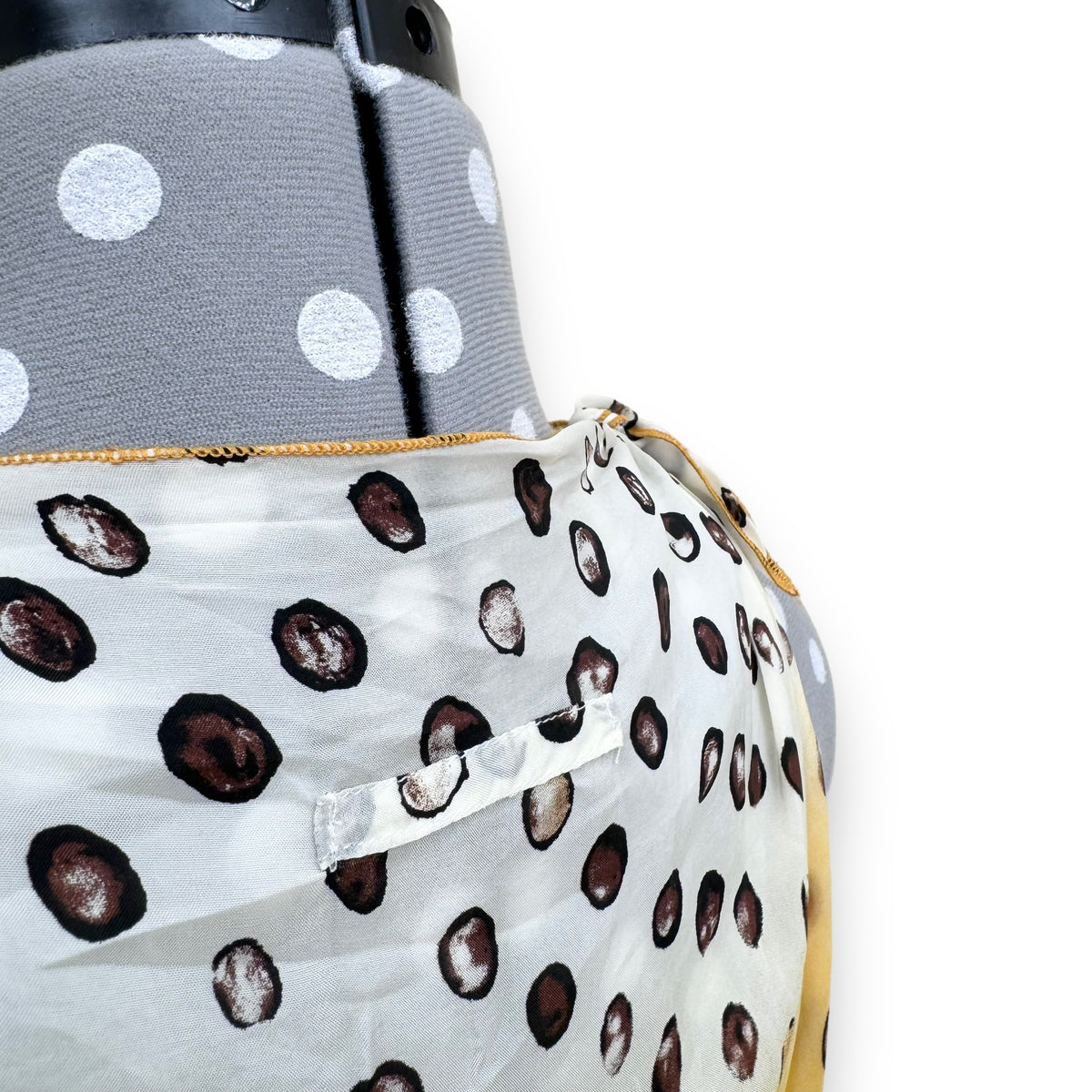 JEAN PAUL GAULTIER POLKADOT DRESS YELLOW M
