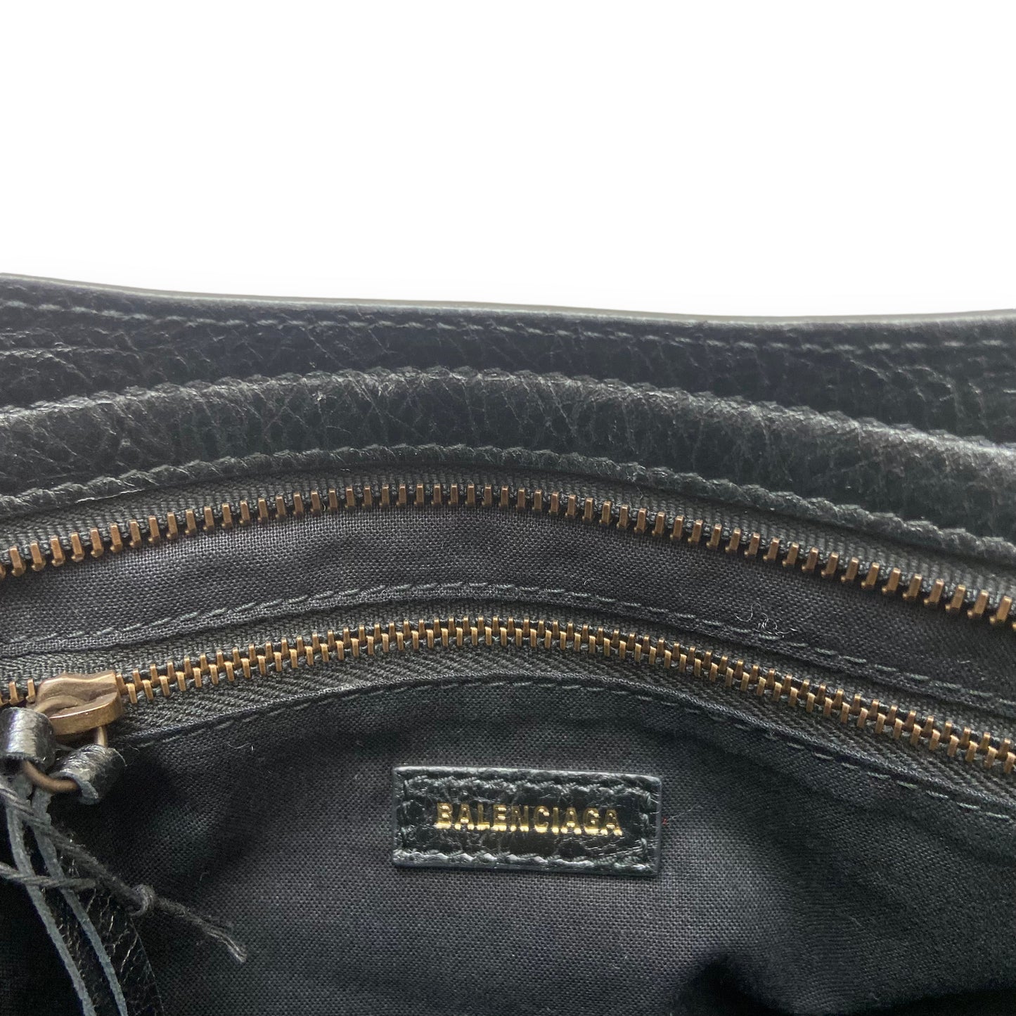 BALENCIAGA CITY CLASSIC LEATHER GRAFFITI BAG S