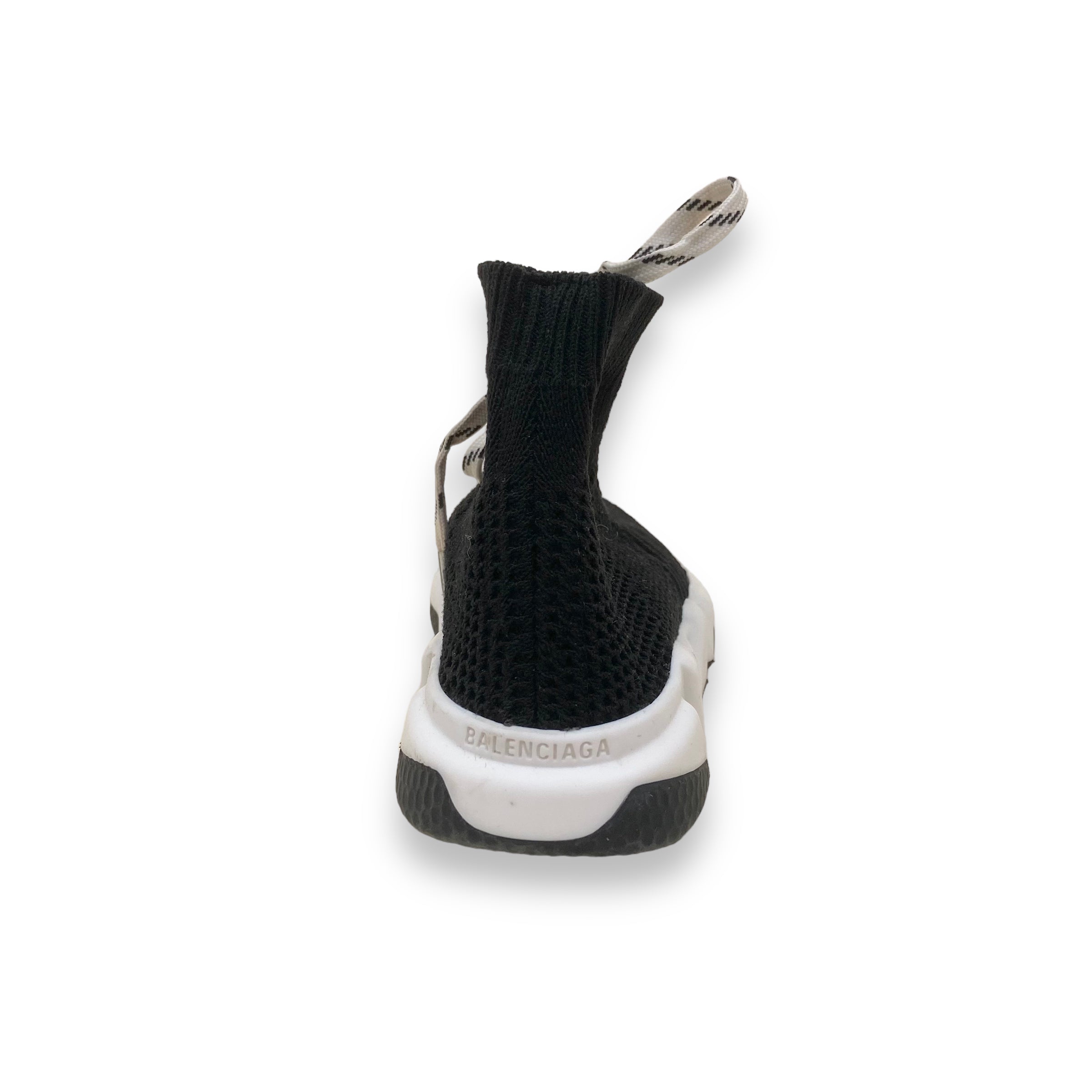 BALENCIAGA SPEED LACE-UP RECYCLED KNIT SNEAKERS KIDS UK6-7