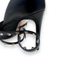 VALENTINO GARAVANI ROCKSTUD ANKLE STRAP LEATHER PUMPS BLACK UK8